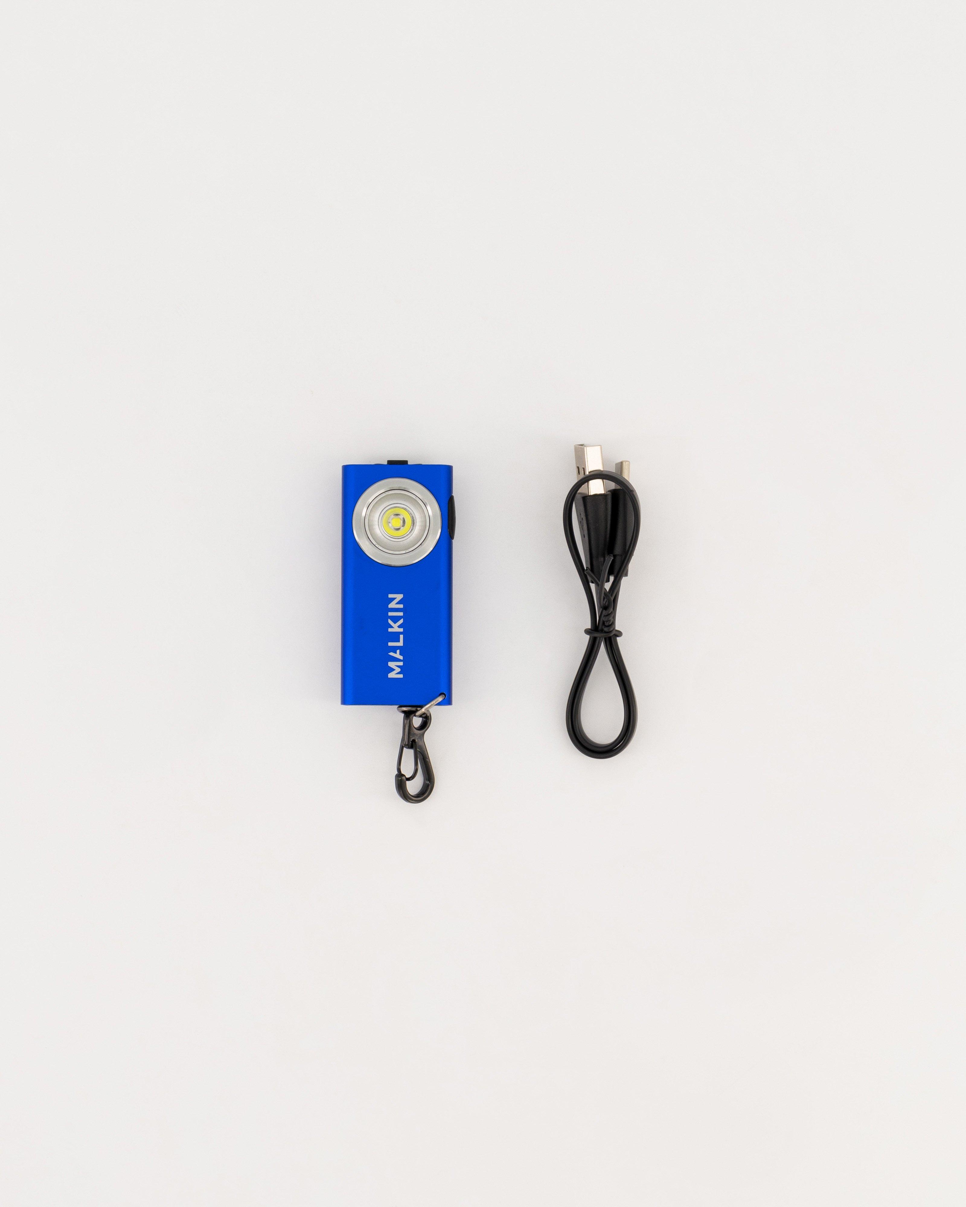 Malkin 400 Lumen R-Charge Key Chain Light -  Blue