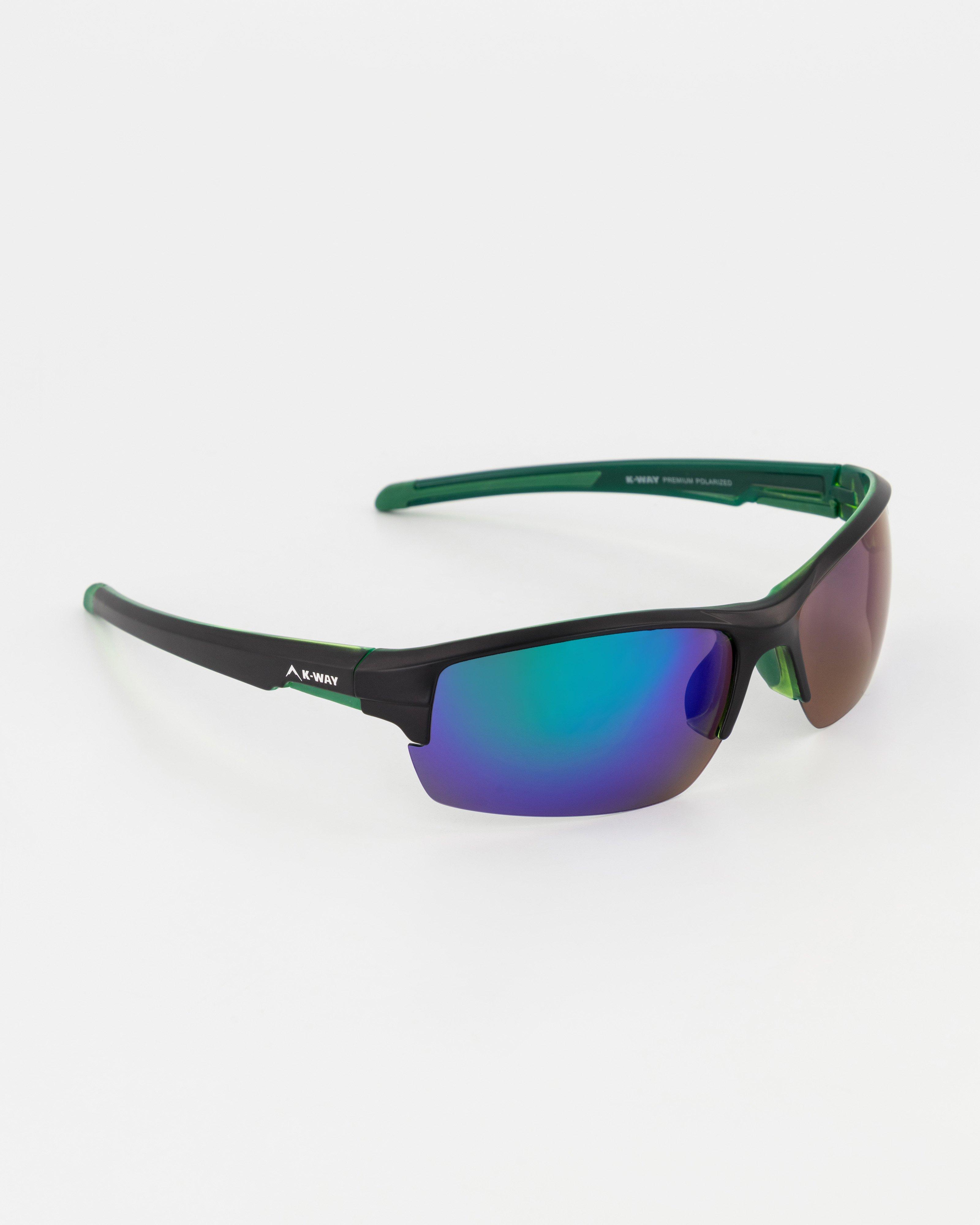 K-Way Delta Half-Rim Sunglasses -  Black