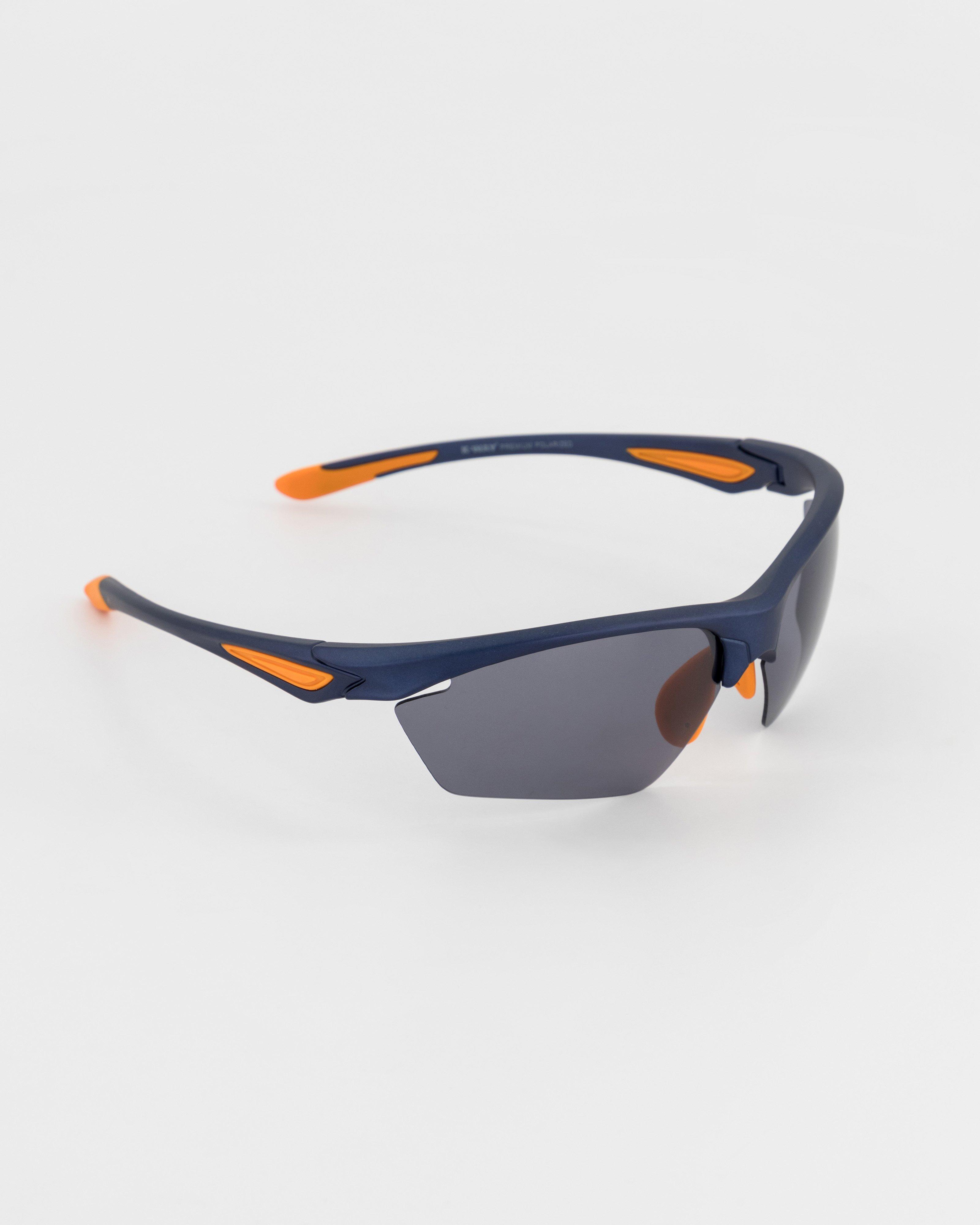 K-Way Half-Rim Lunge Sunglasses -  Navy