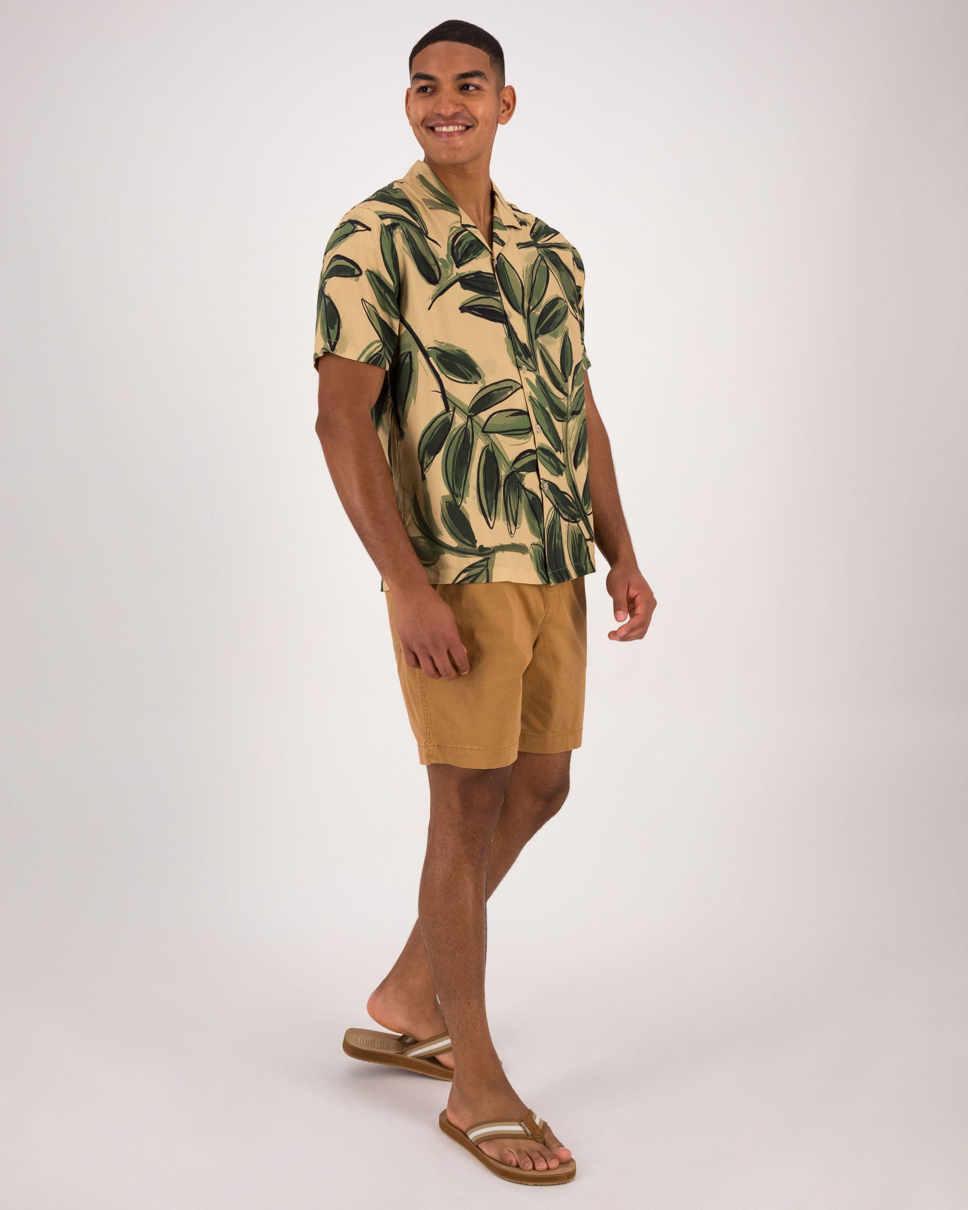 Men's Siraj Floral Shirt | Old Khaki