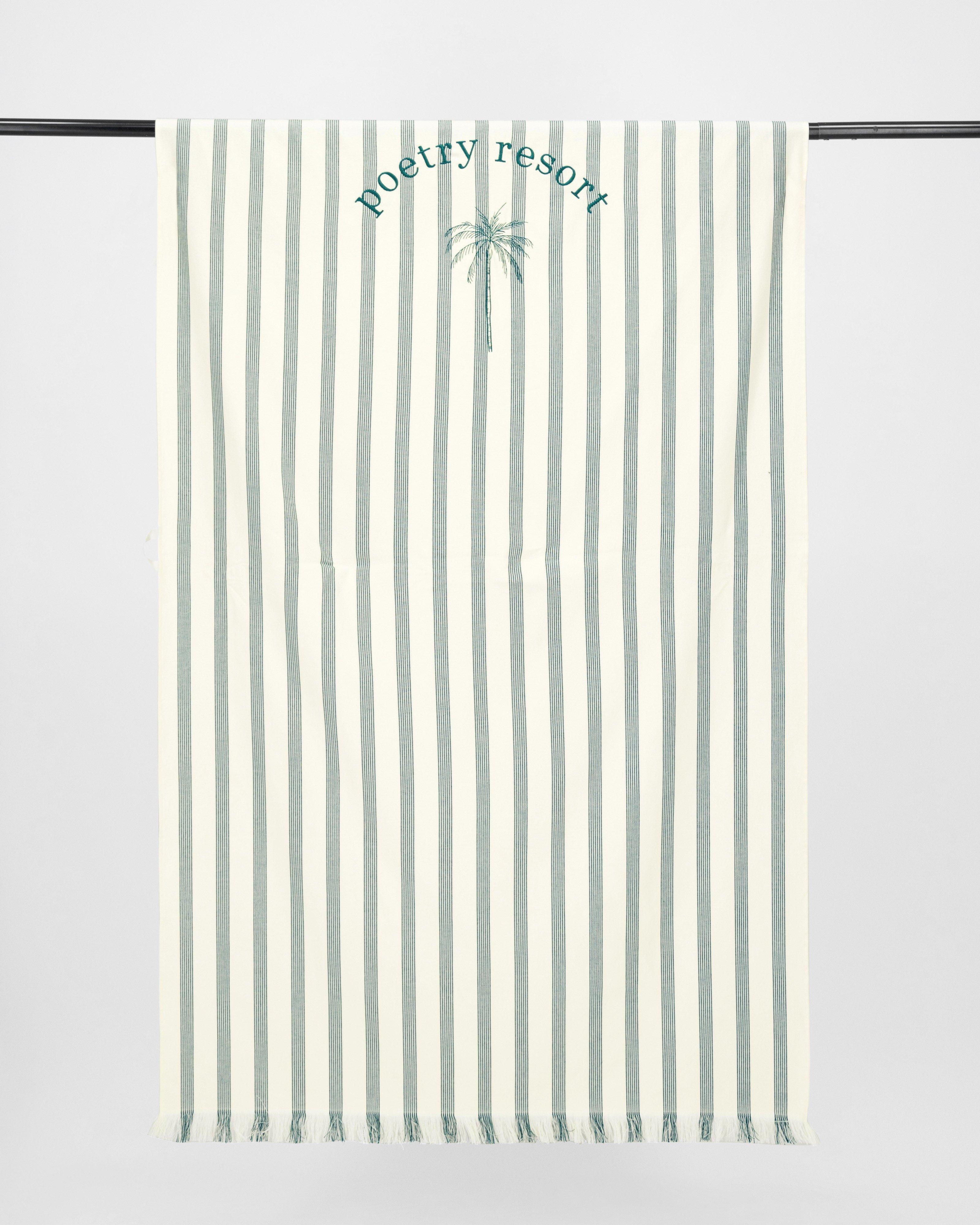 Thea Hammam Beach Towel -  Green