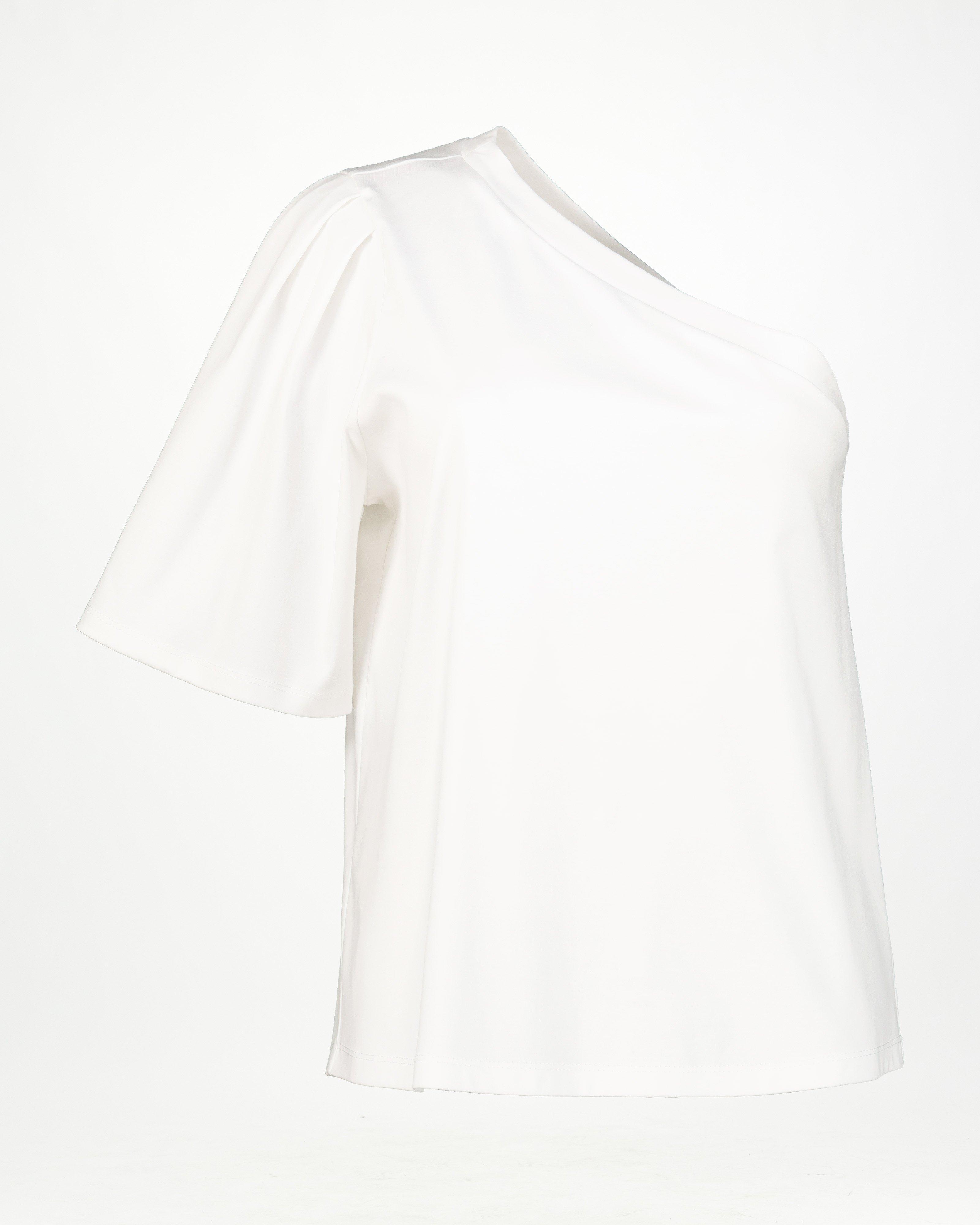 Kendra One Shoulder Top -  Milk