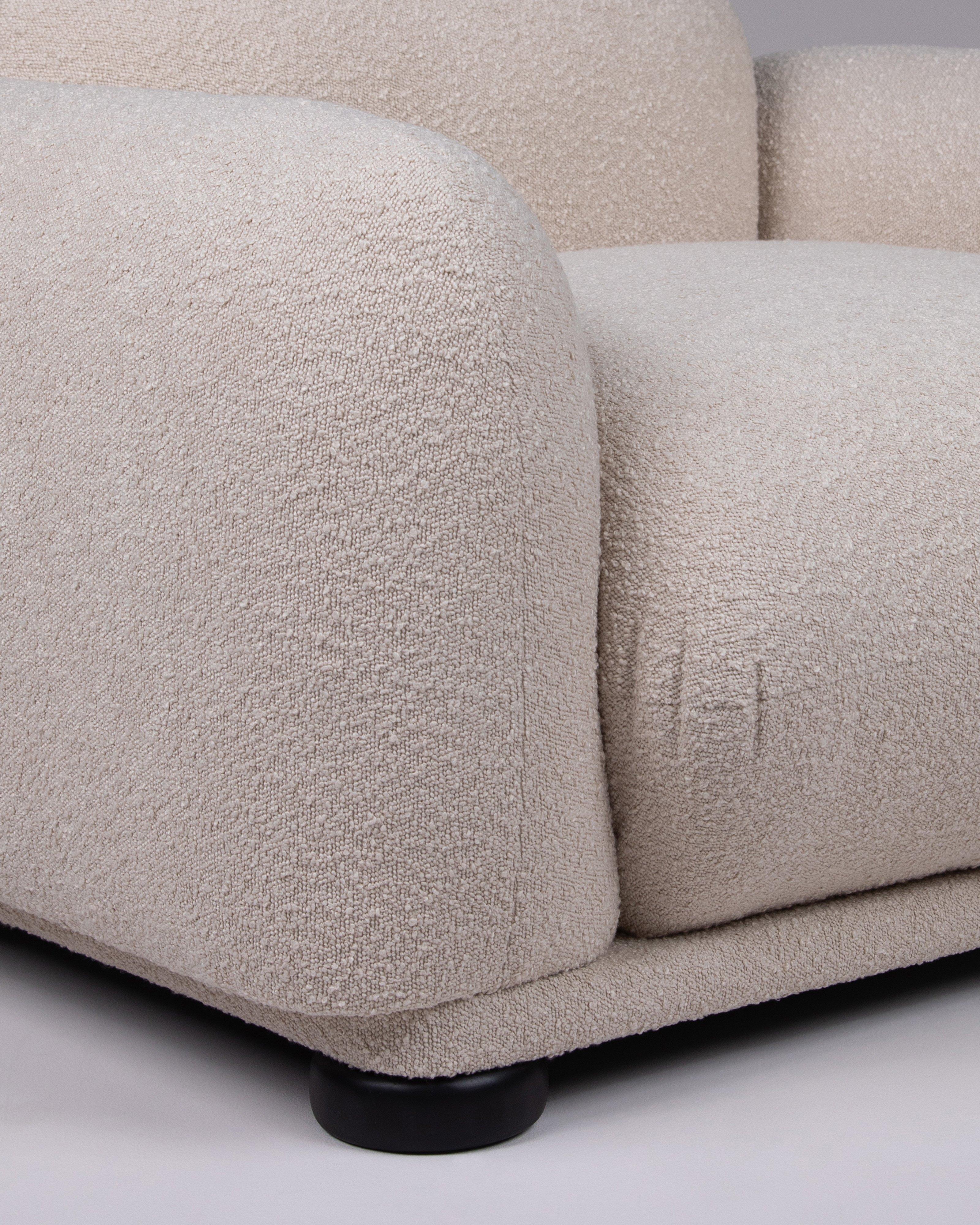 Bubble Boucle Armchair -  Stone