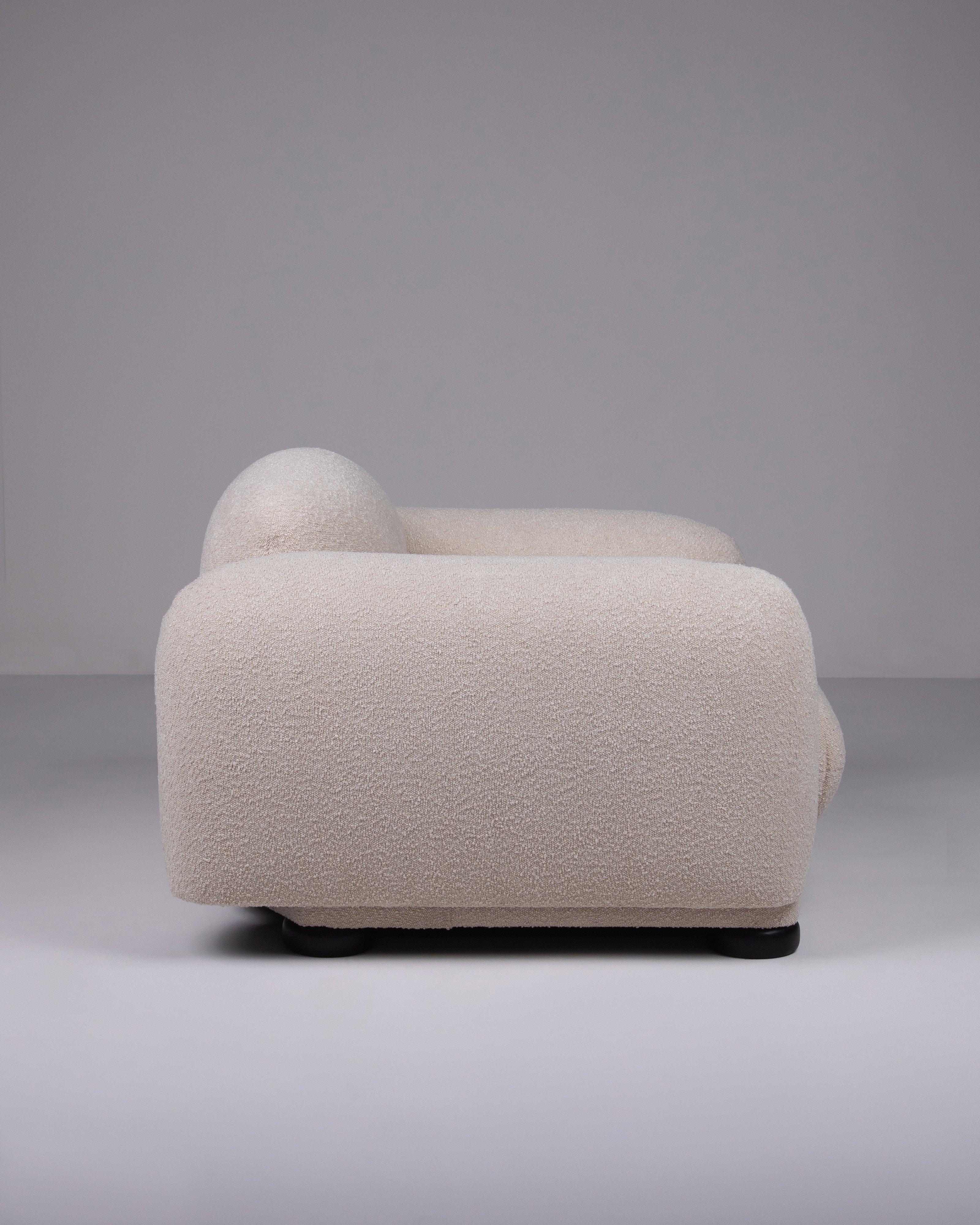 Bubble Boucle Armchair -  Stone