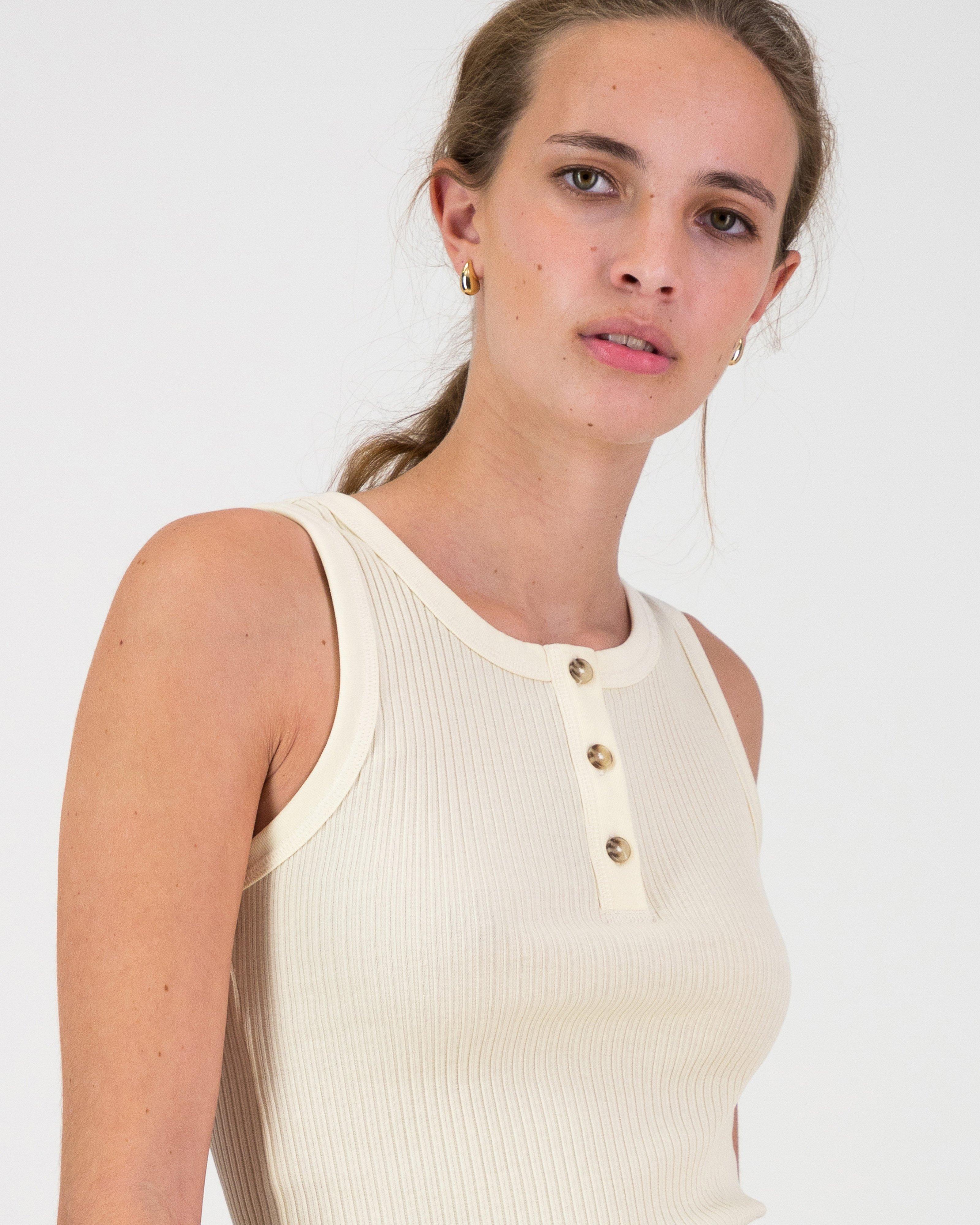  Clara Henley Tank -  Stone