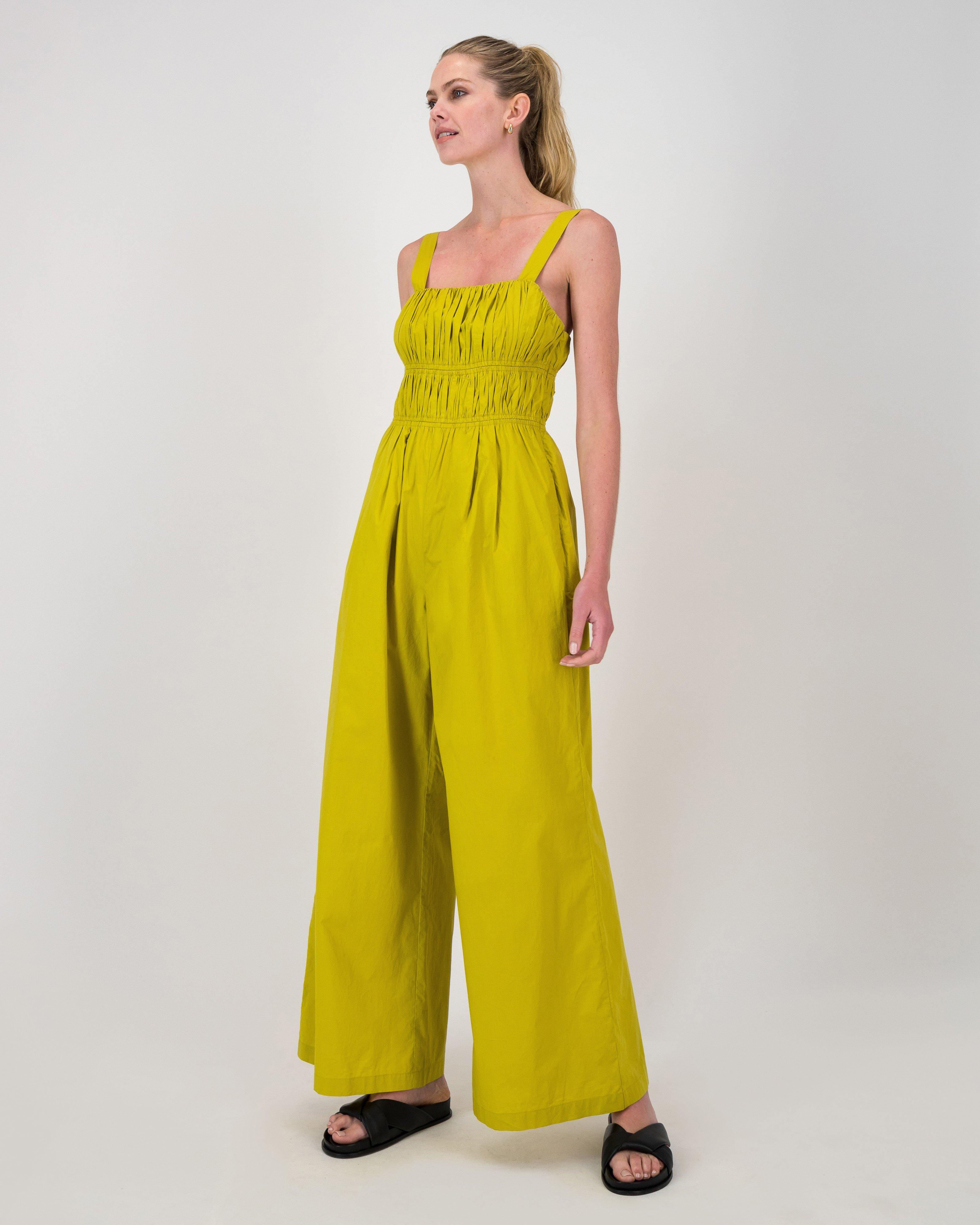 Shan Gauged Jumpsuit - Poetry Clothing Store