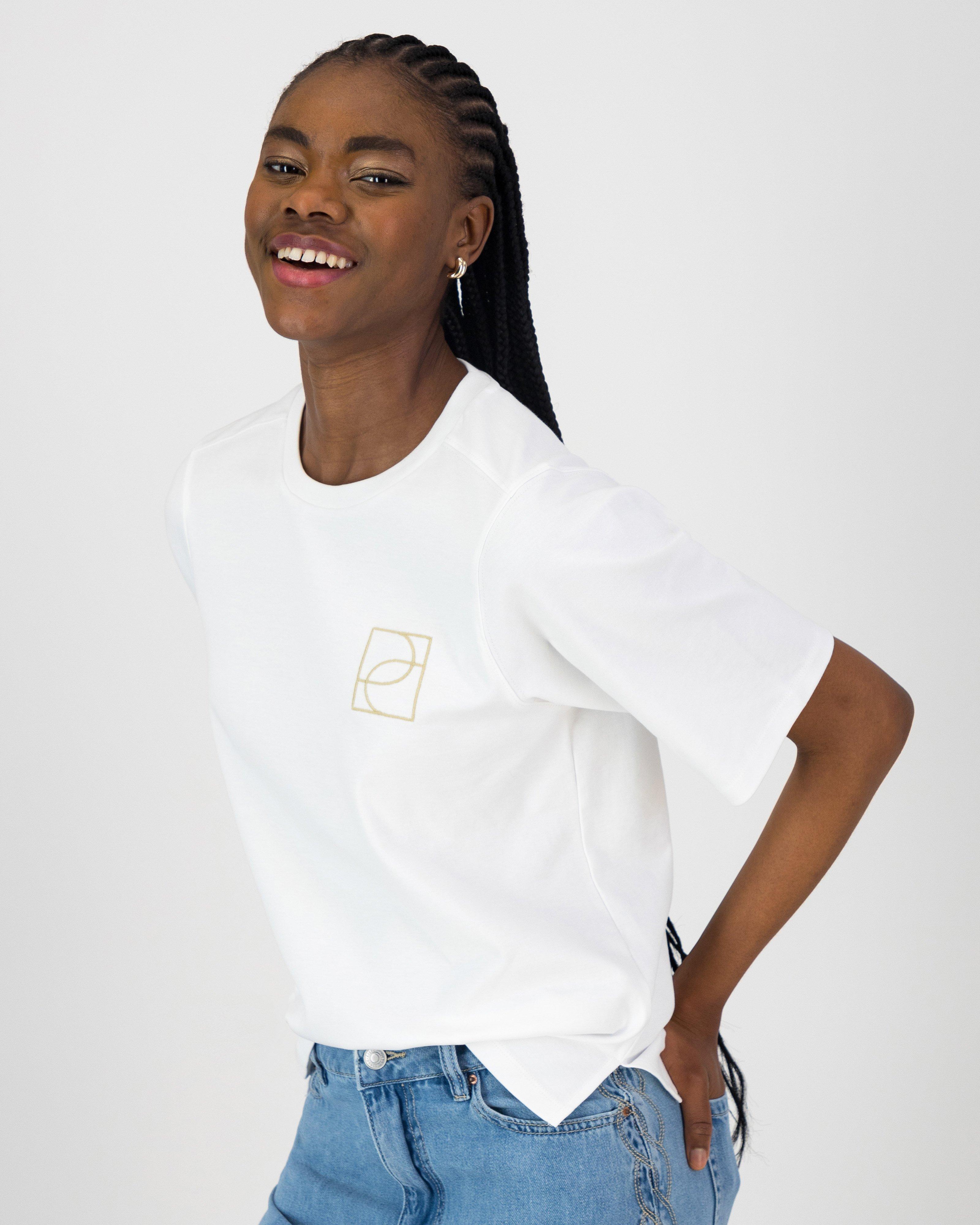 Lee Poetry Logo Subtle Branded Tee -  White