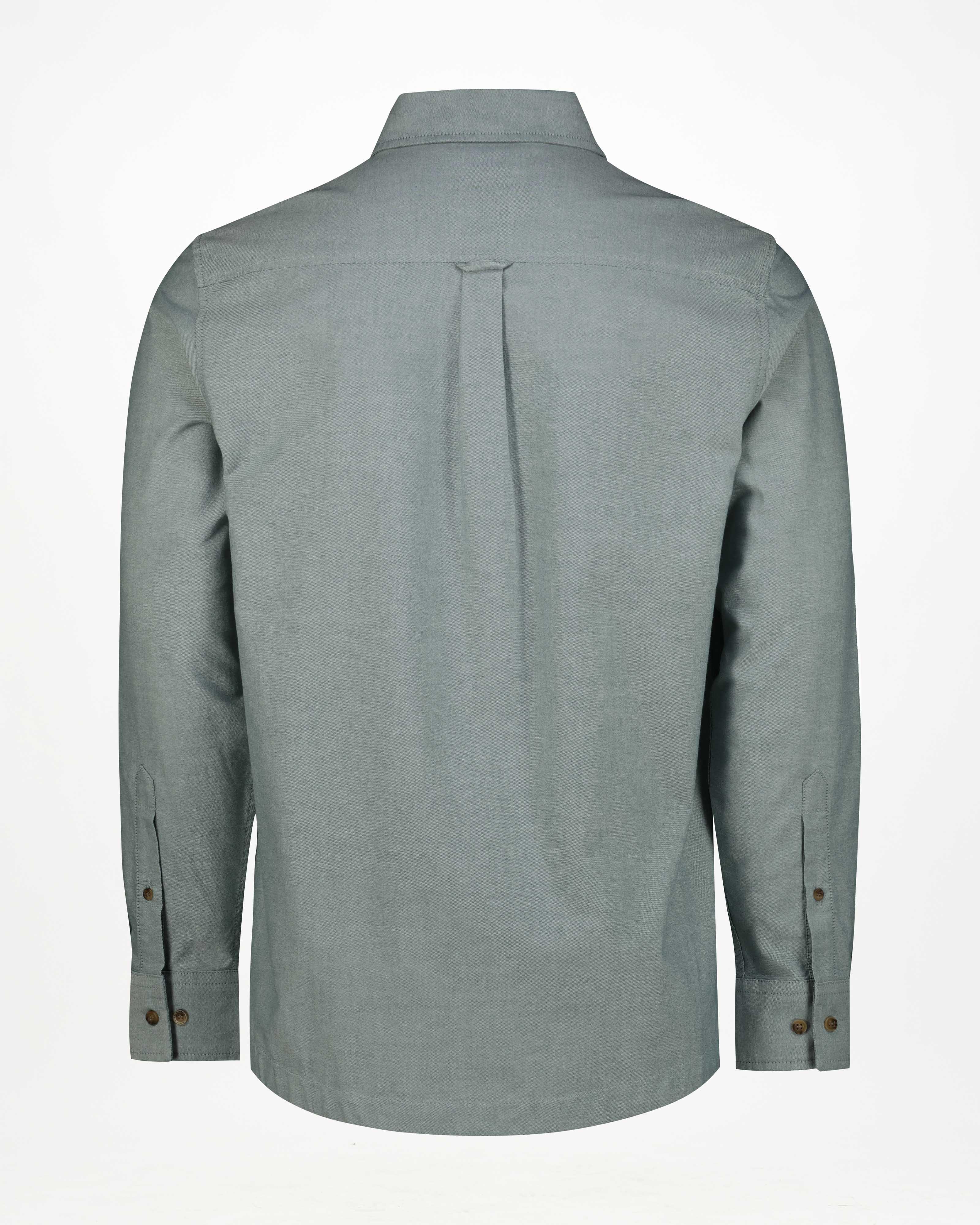 K-Way Elements Men’s Long Sleeve Oxford Shirt -  Dark Green