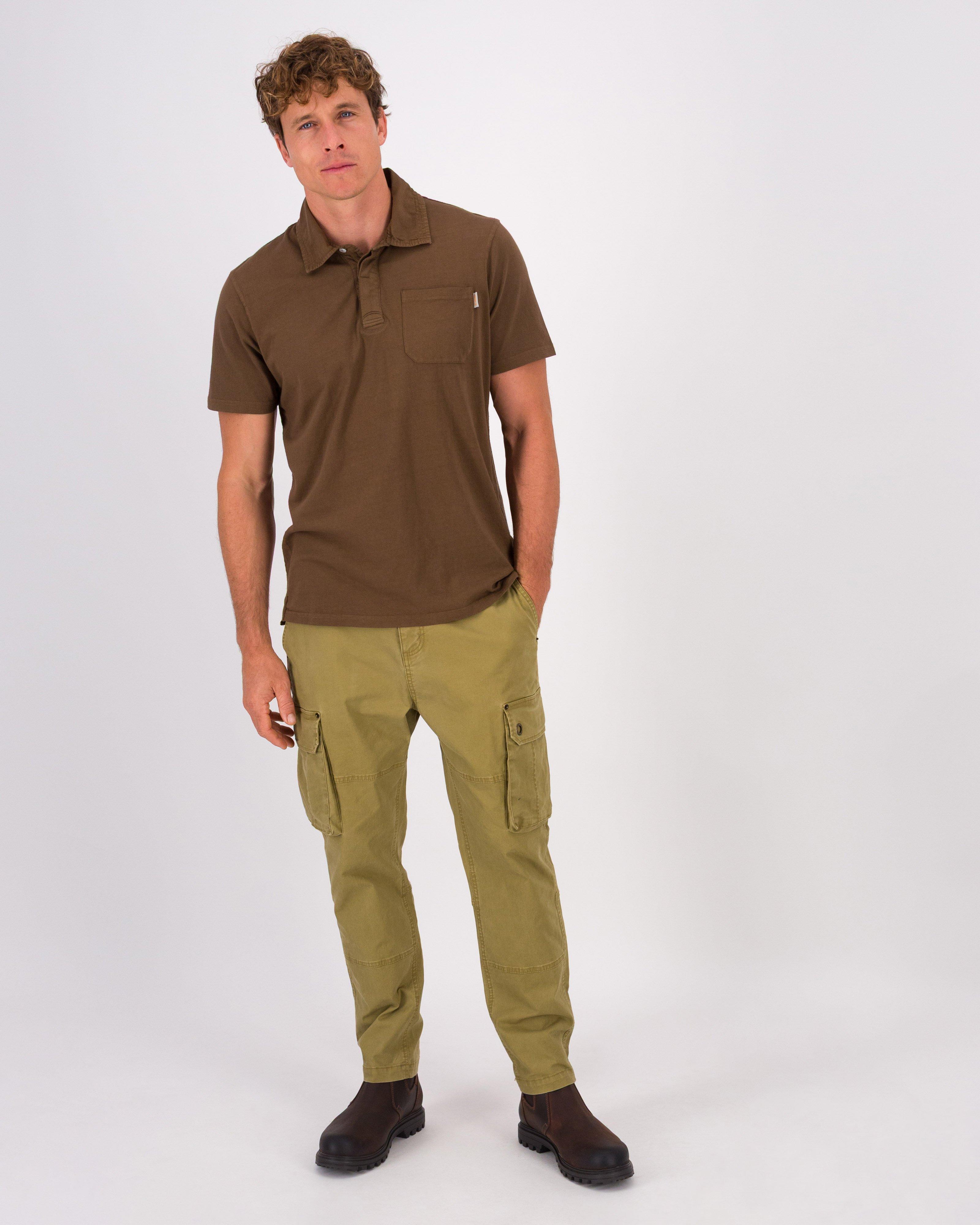 K-Way Elements Men’s Rick Pigment Dye Golfer -  Brown