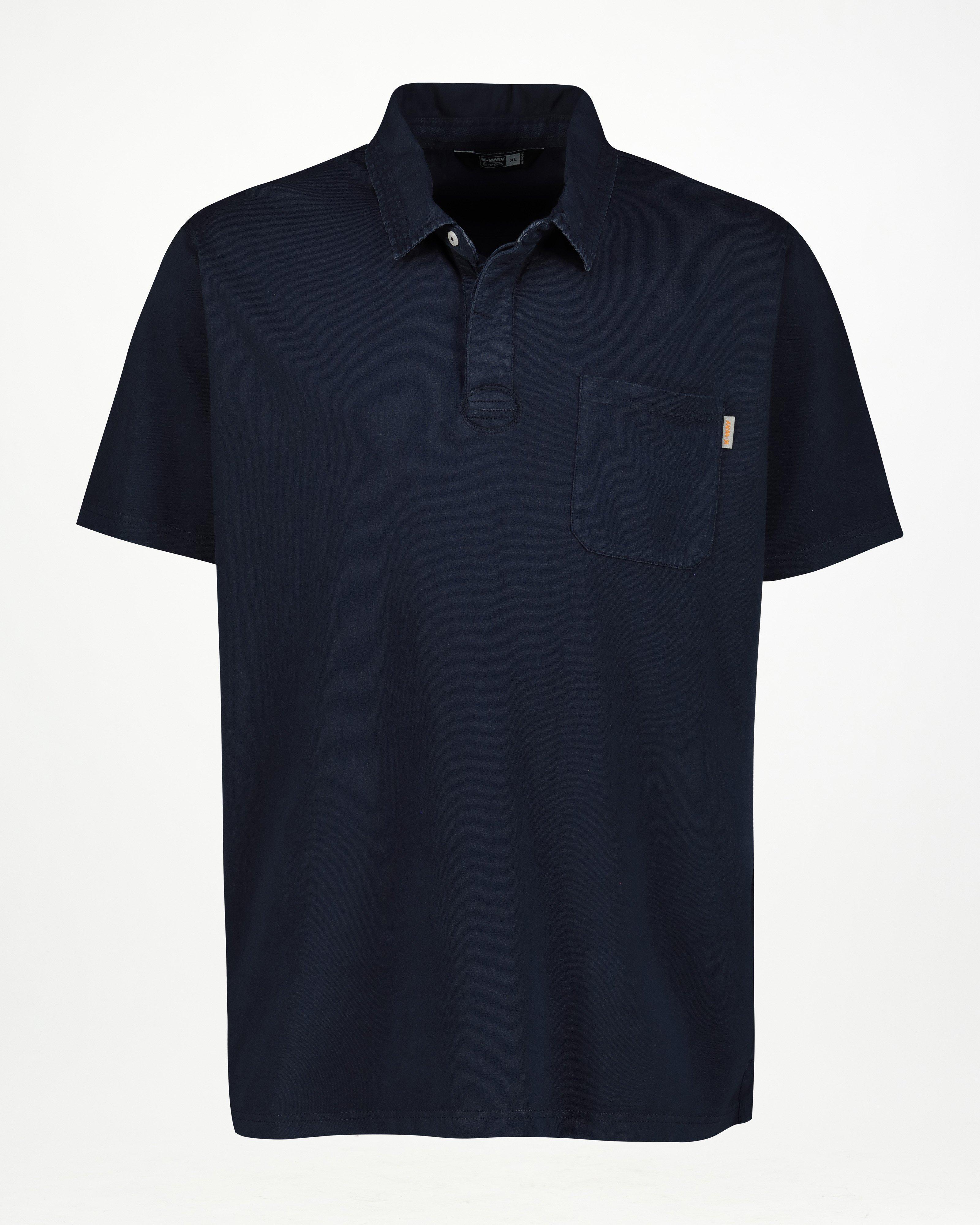 K-Way Elements Men’s Rick Pigment Dye Golfer -  Blue