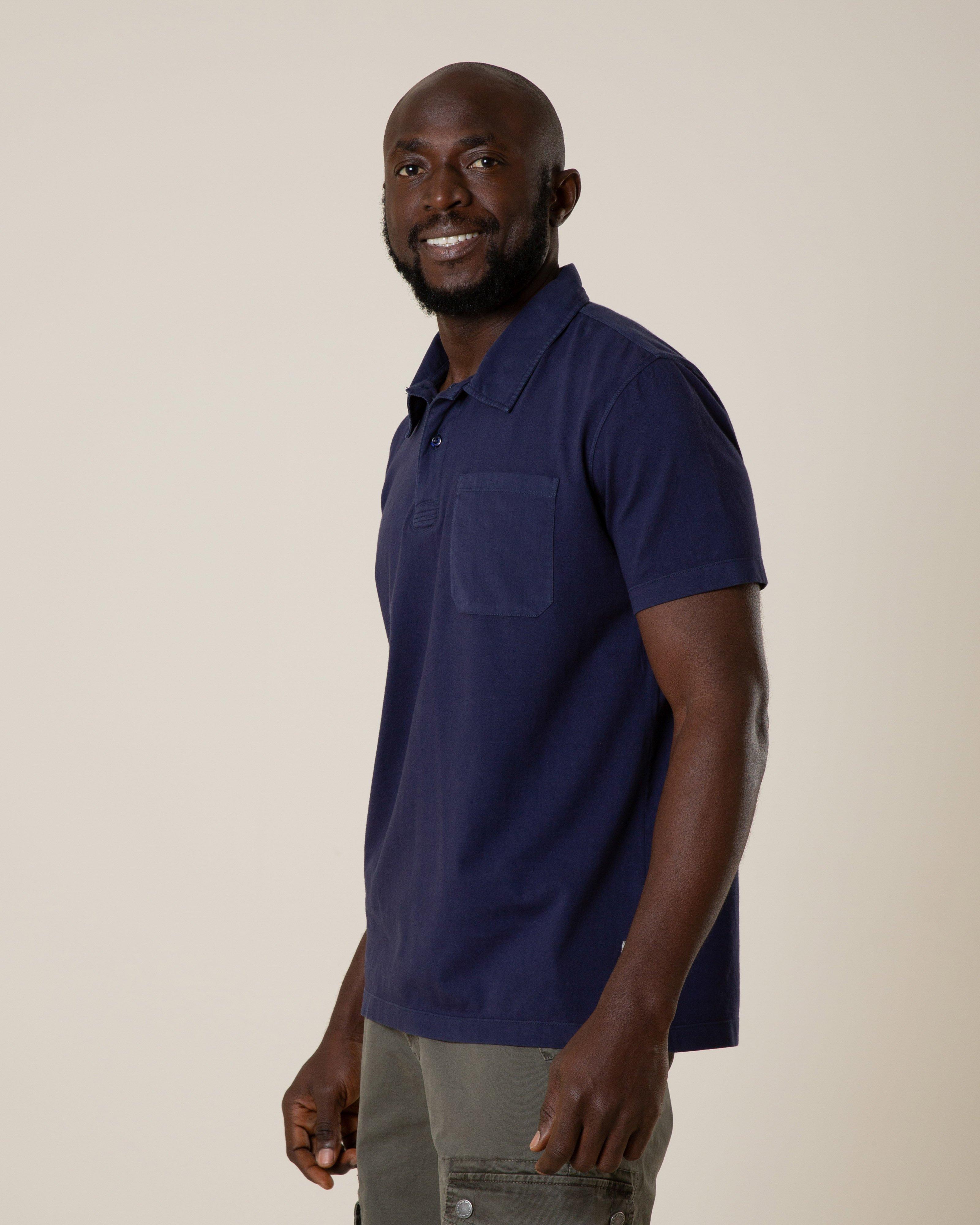 K-Way Elements Men’s Rick Pigment Dye Golfer -  Blue
