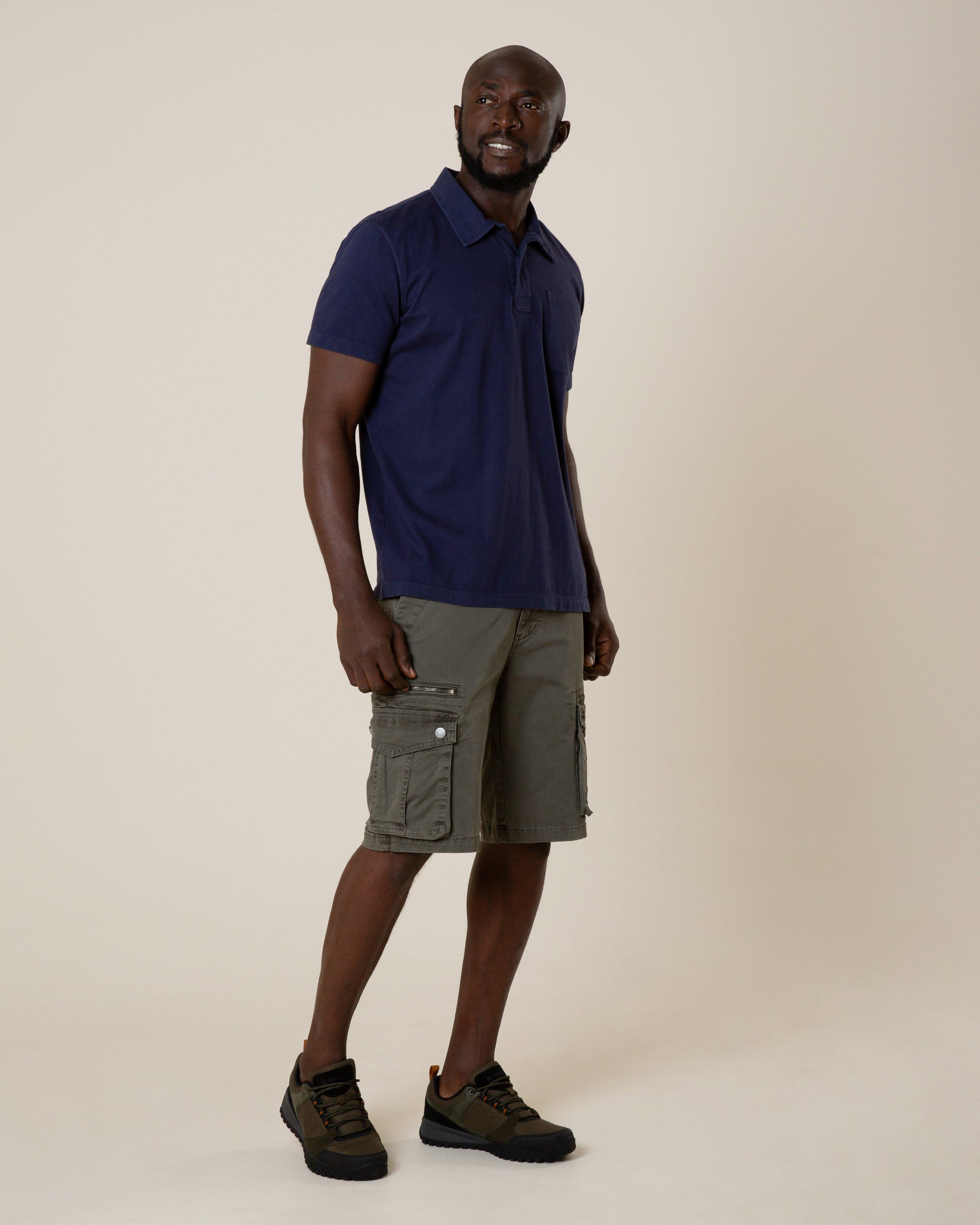 K-Way Elements Men’s Rick Pigment Dye Golfer -  Blue