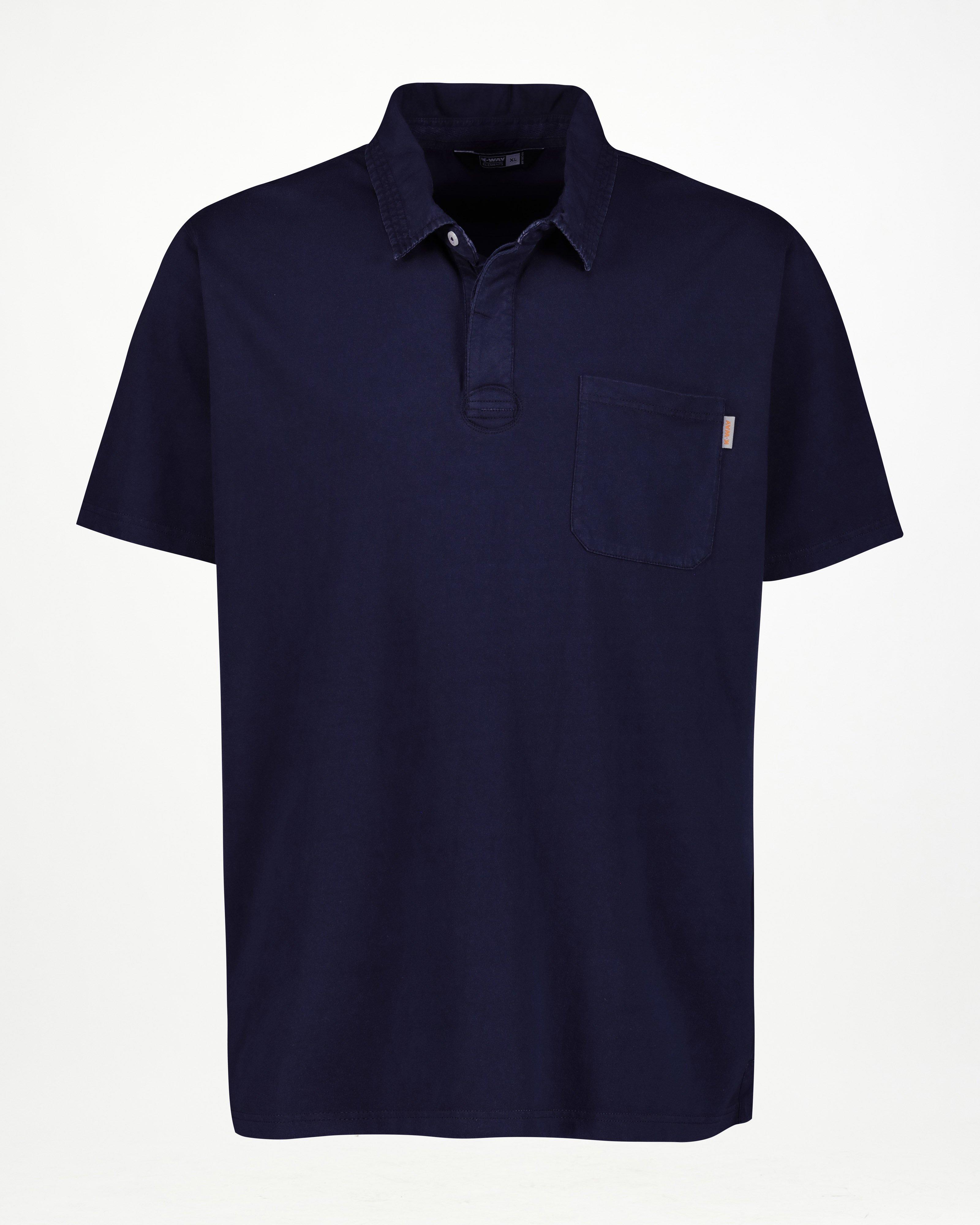 K-Way Elements Men’s Rick Pigment Dye Golfer -  Blue