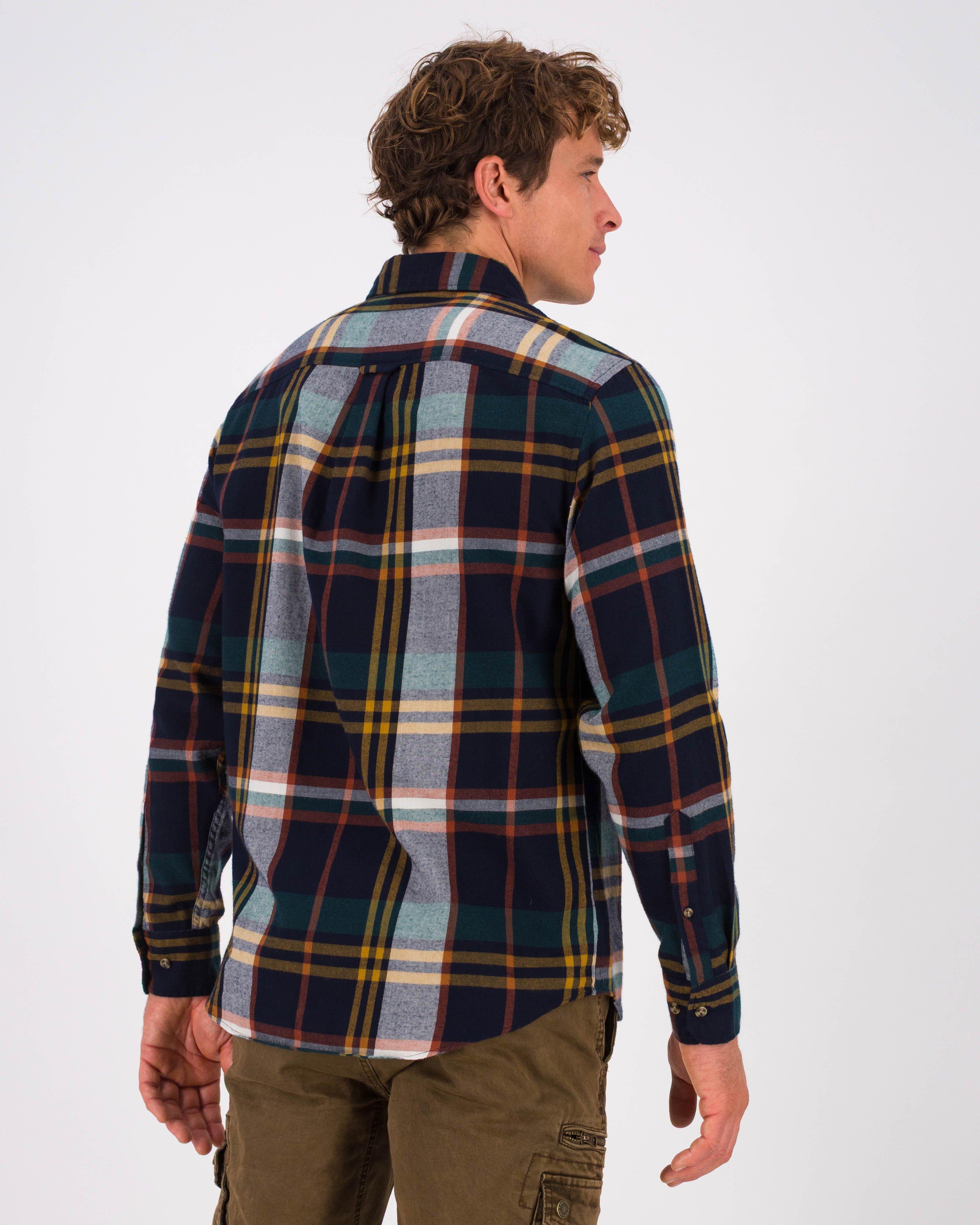 K-Way Elements Men’s Long-Sleeved Flannel Shirt -  Assorted
