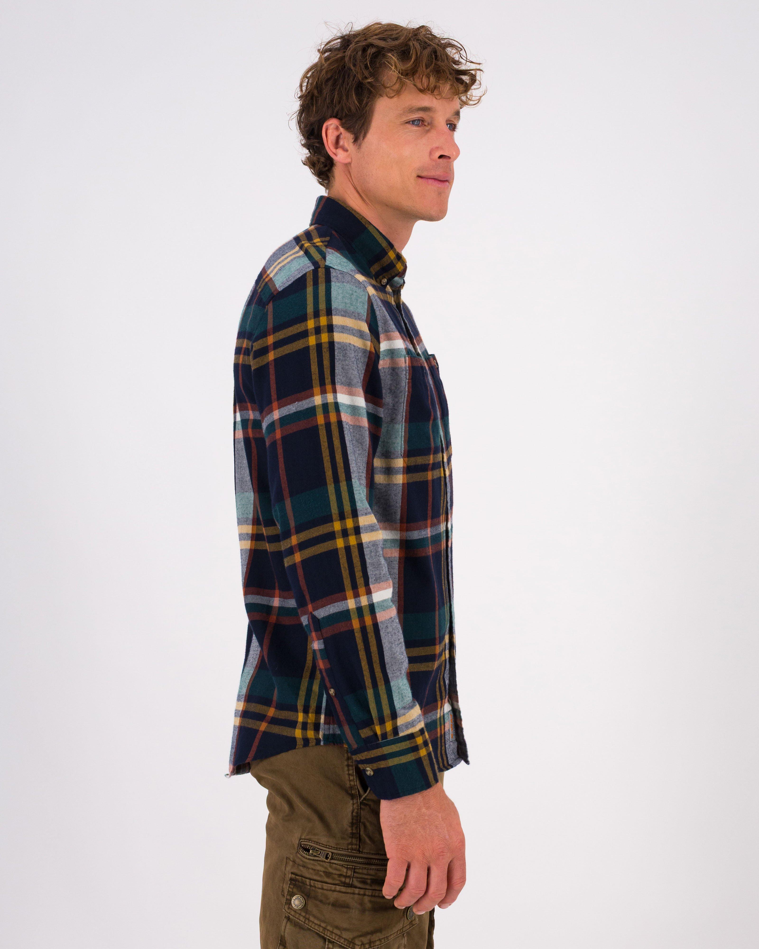 K-Way Elements Men’s Long-Sleeved Flannel Shirt -  Assorted