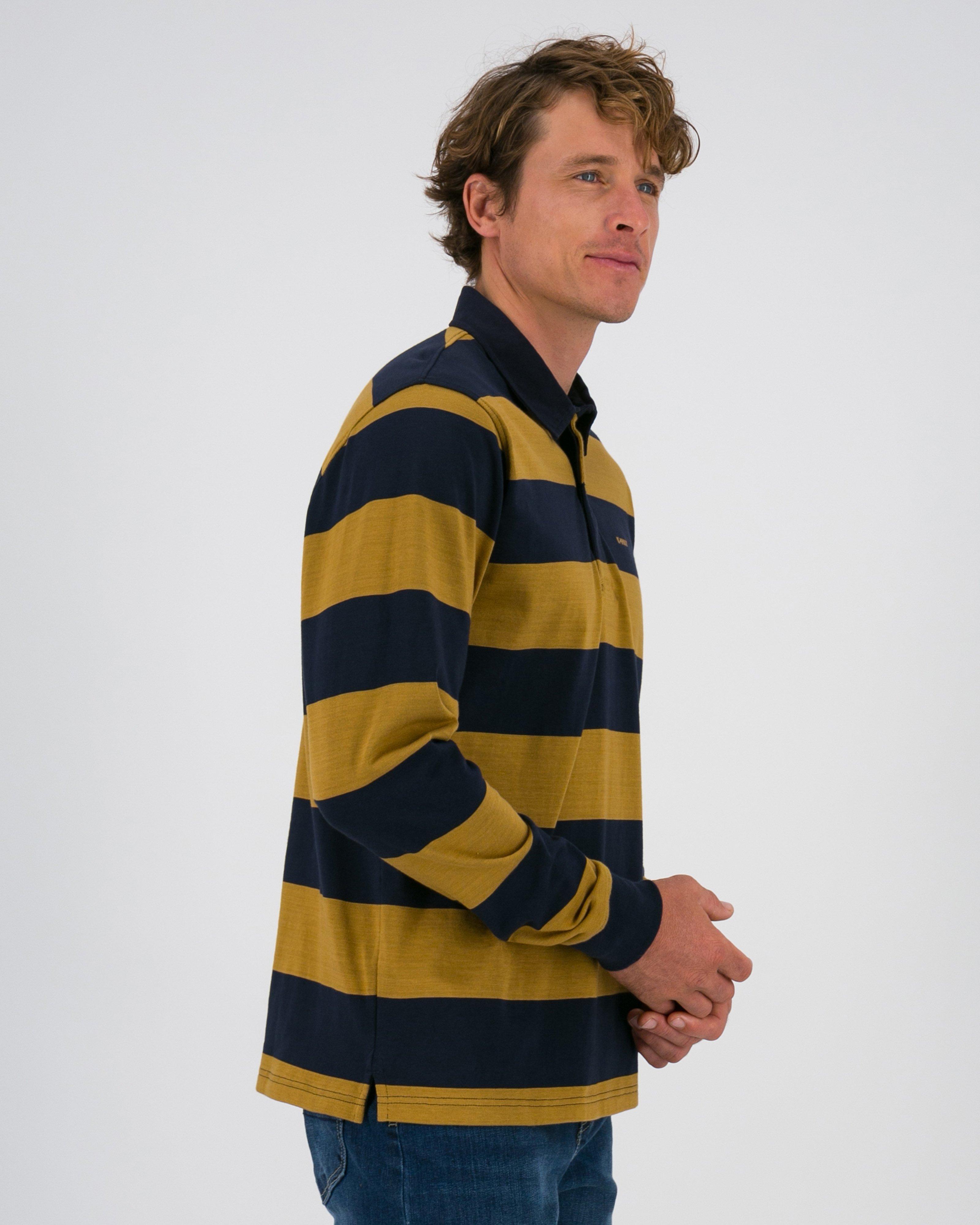 K-Way Elements Men’s Ox Rugby Jersey Top -  Tan