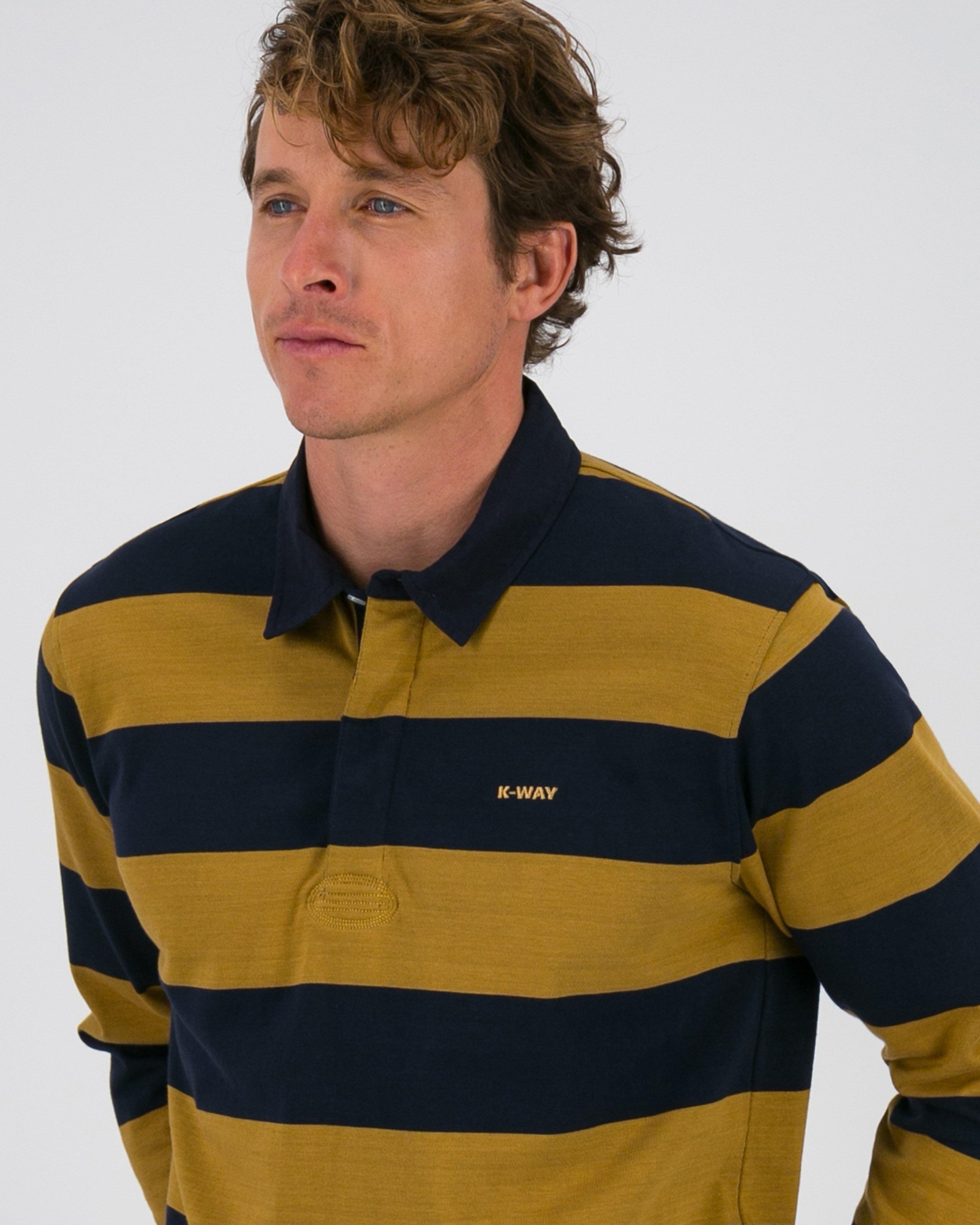 K-Way Elements Men’s Ox Rugby Jersey Top -  Tan