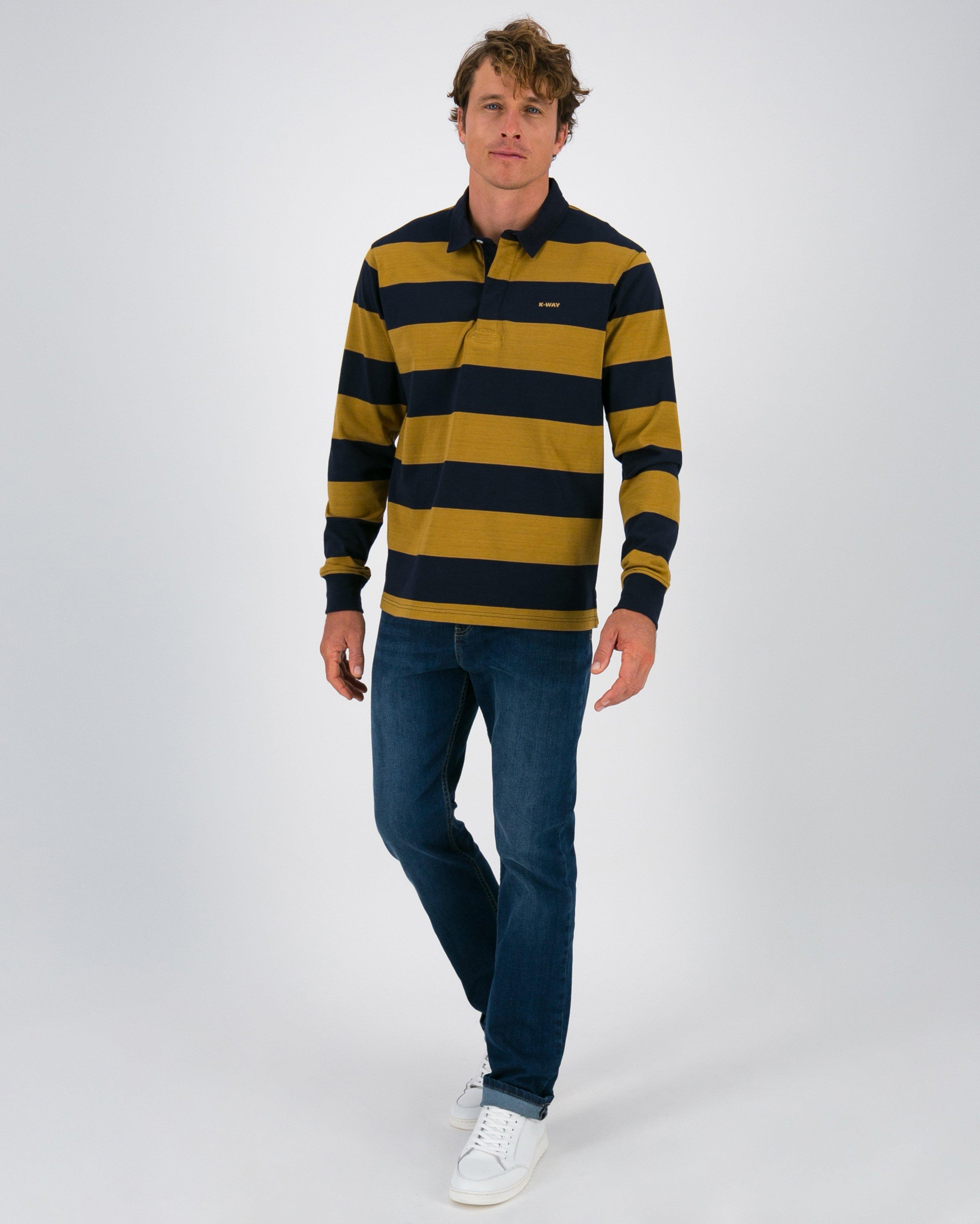 K-Way Elements Men’s Ox Rugby Jersey Top -  Tan