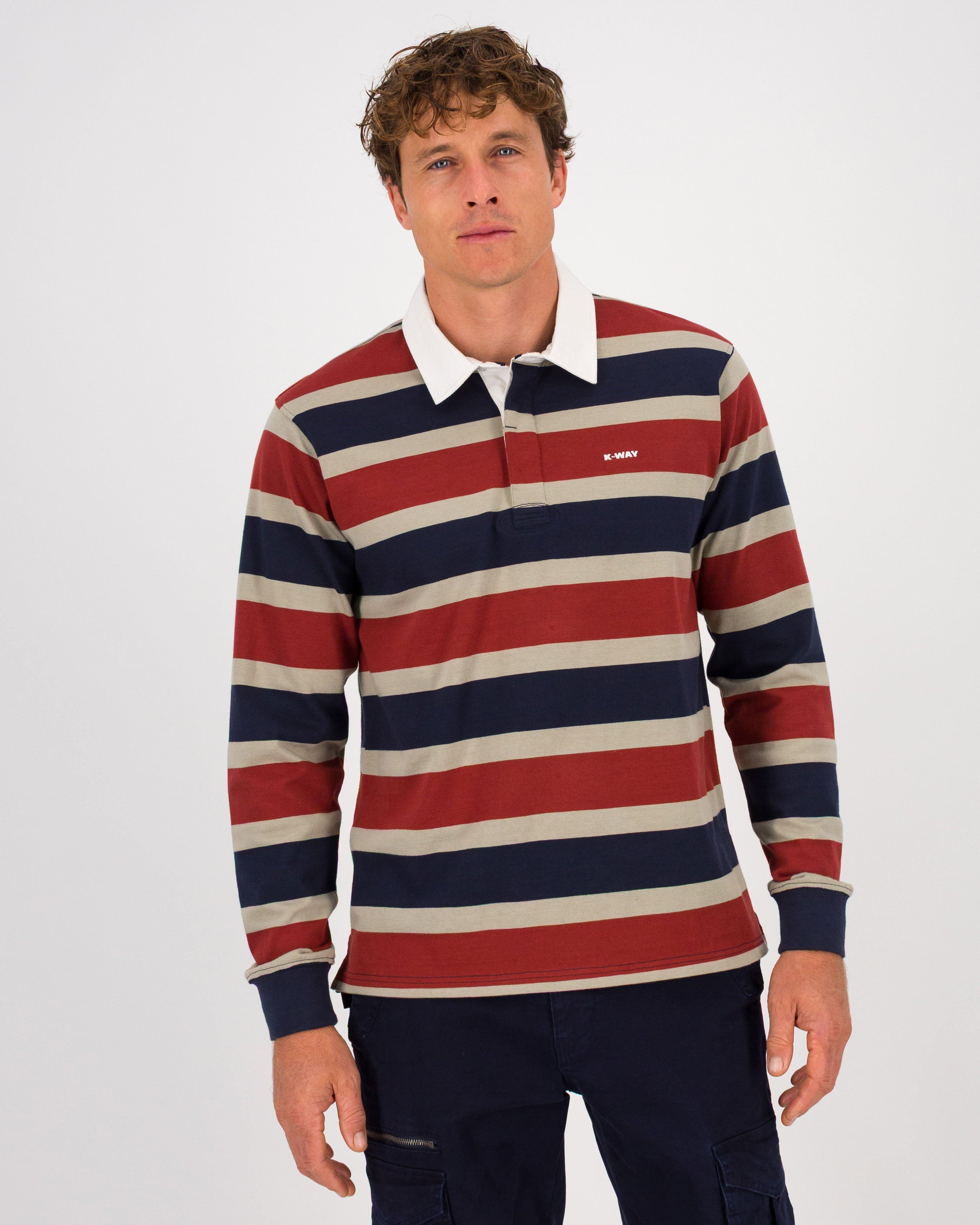 K-Way Elements Men’s Ox Rugby Jersey Top -  Navy