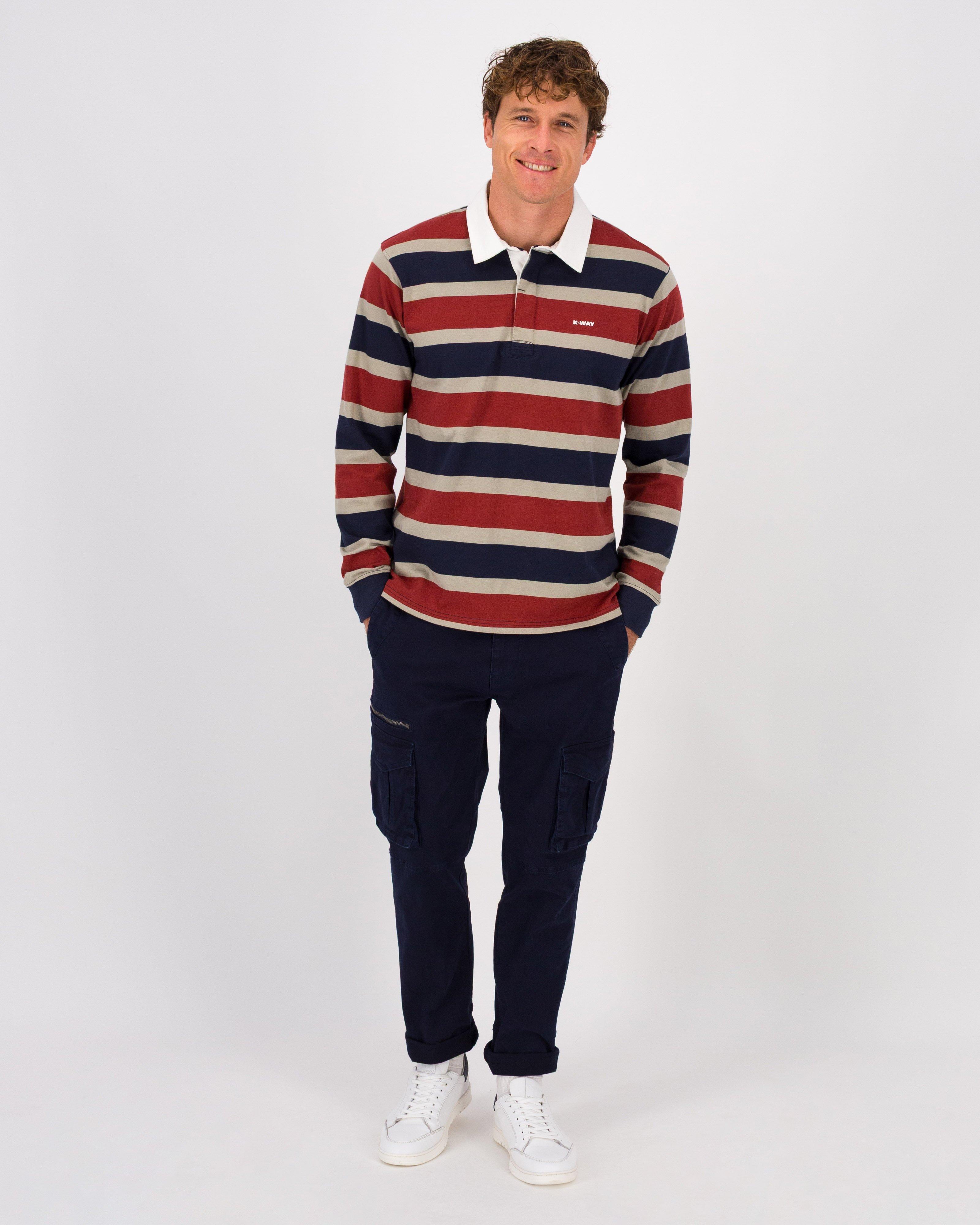 K-Way Elements Men’s Ox Rugby Jersey Top -  Navy