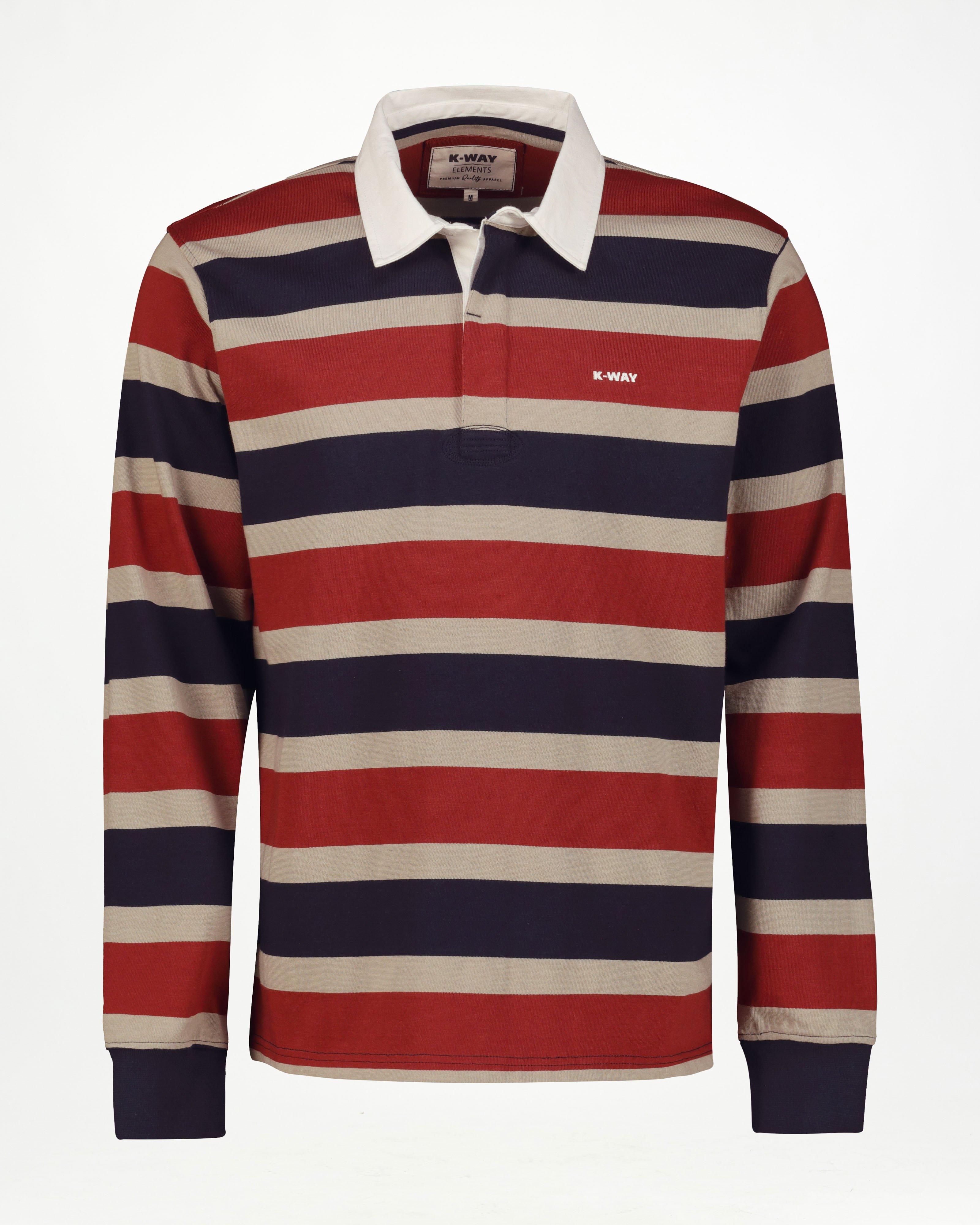 K-Way Elements Men’s Ox Rugby Jersey Top -  Navy