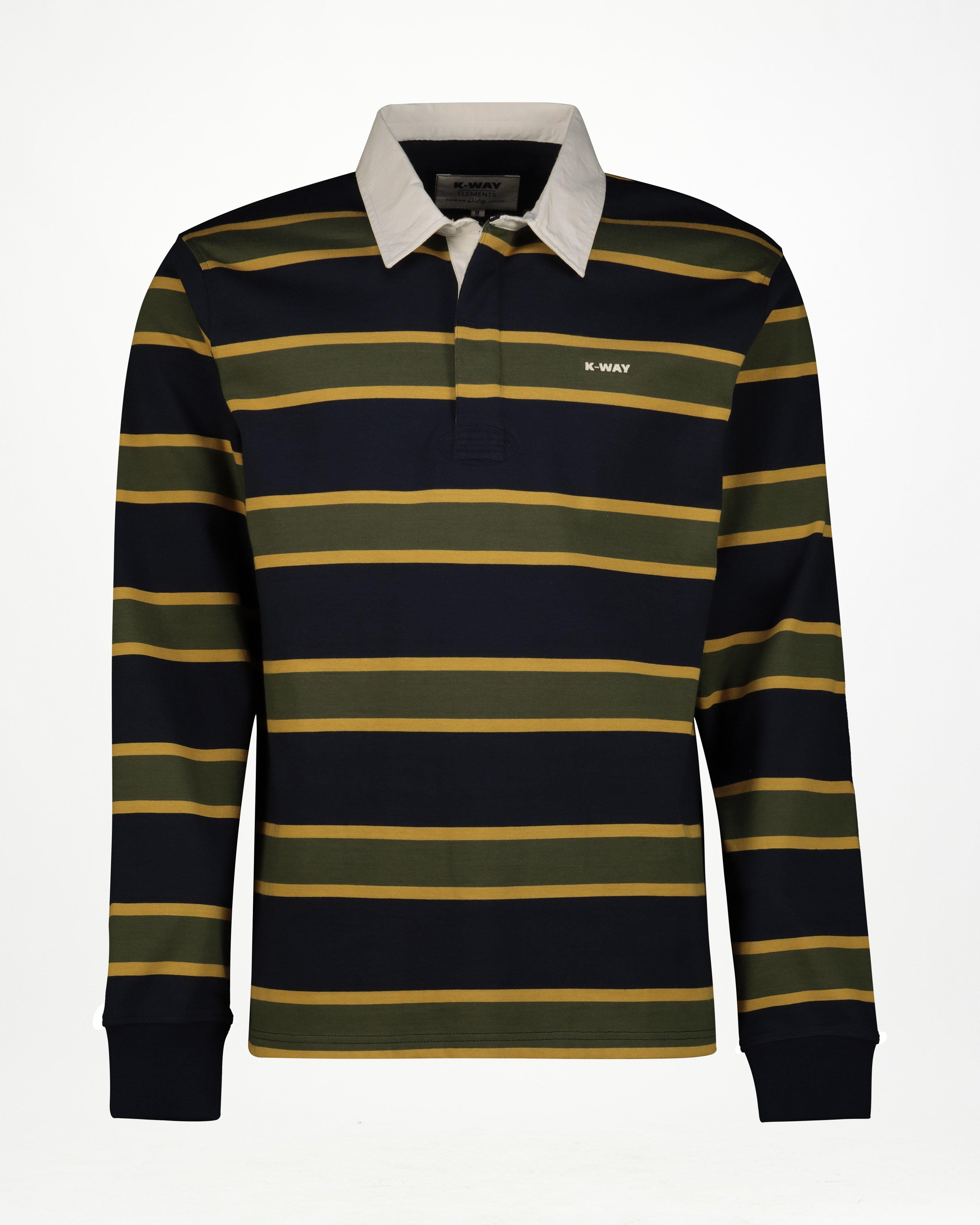 K-Way Elements Men’s Ox Rugby Jersey Top -  Olive
