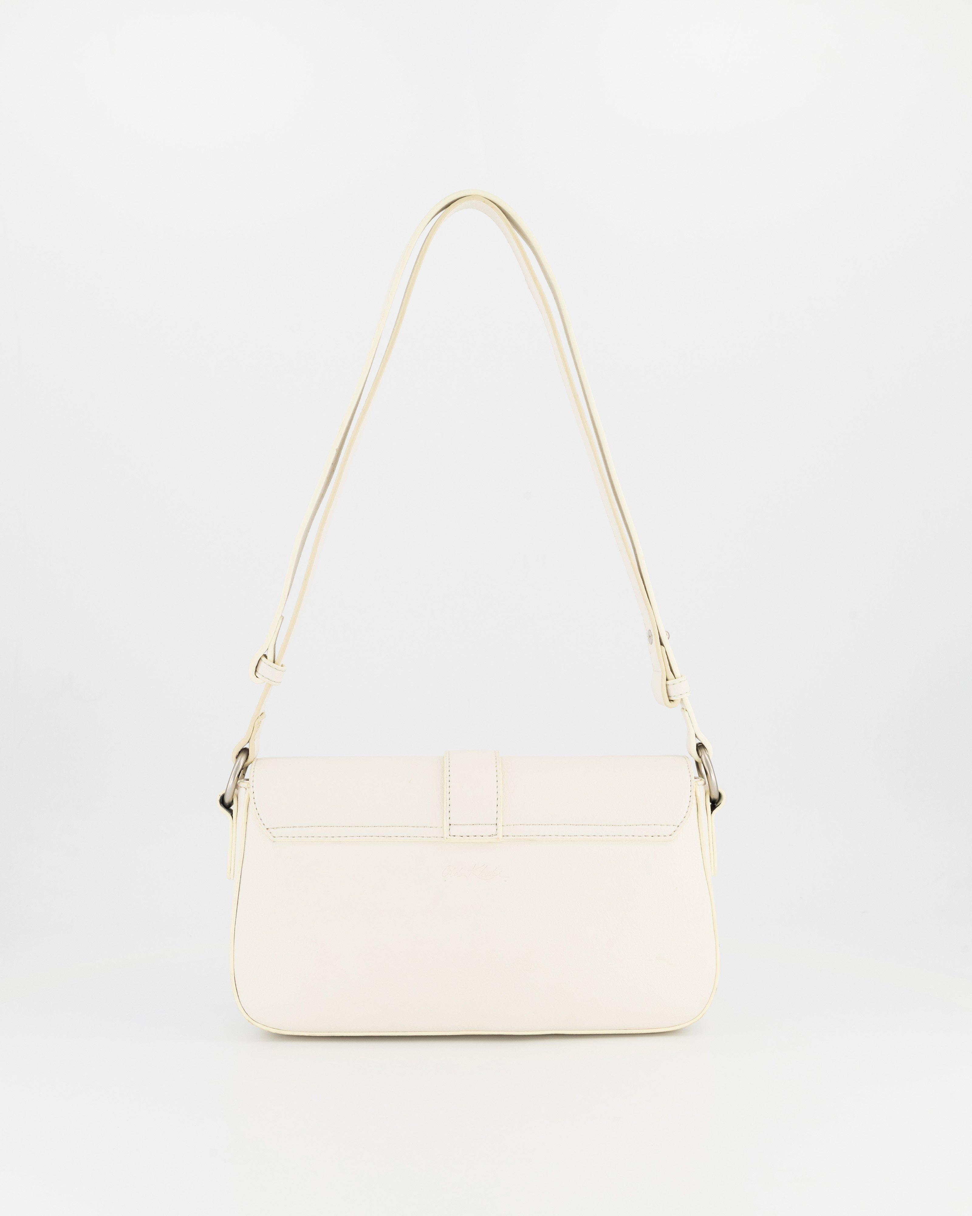Women’s Biate Belted Shoulder Bag  -  White