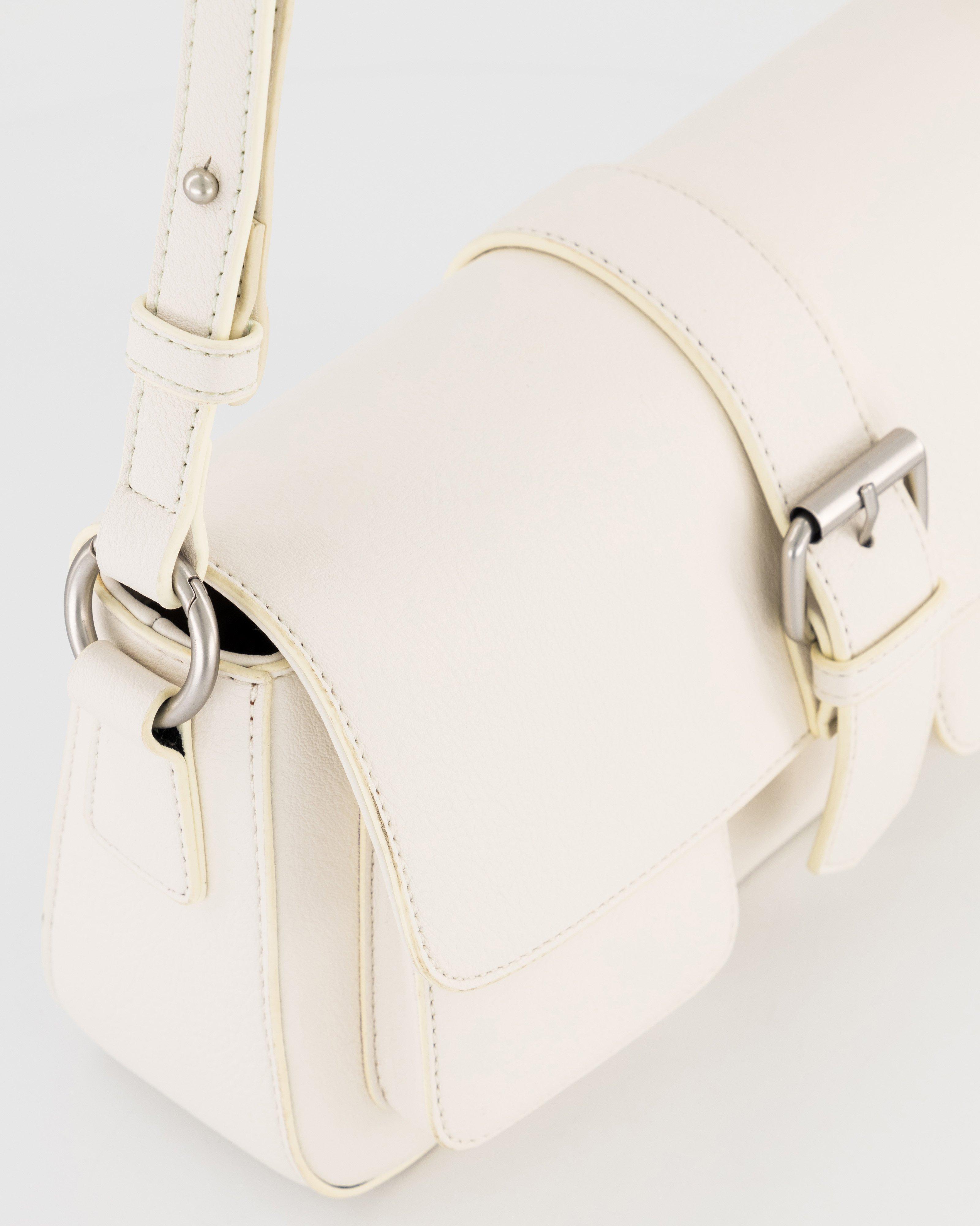 Women’s Biate Belted Shoulder Bag  -  White