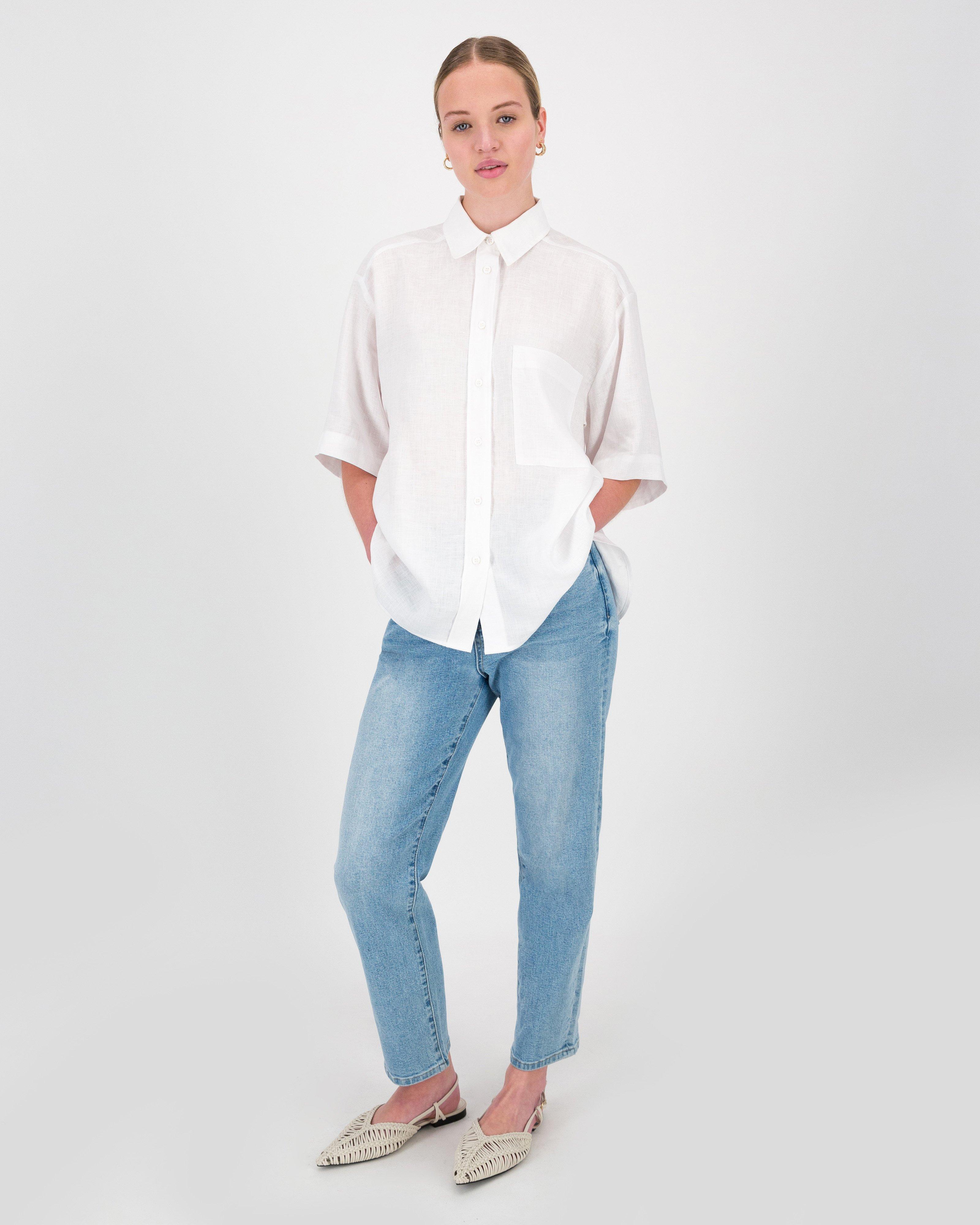 Scott Relaxed Shirt -  White