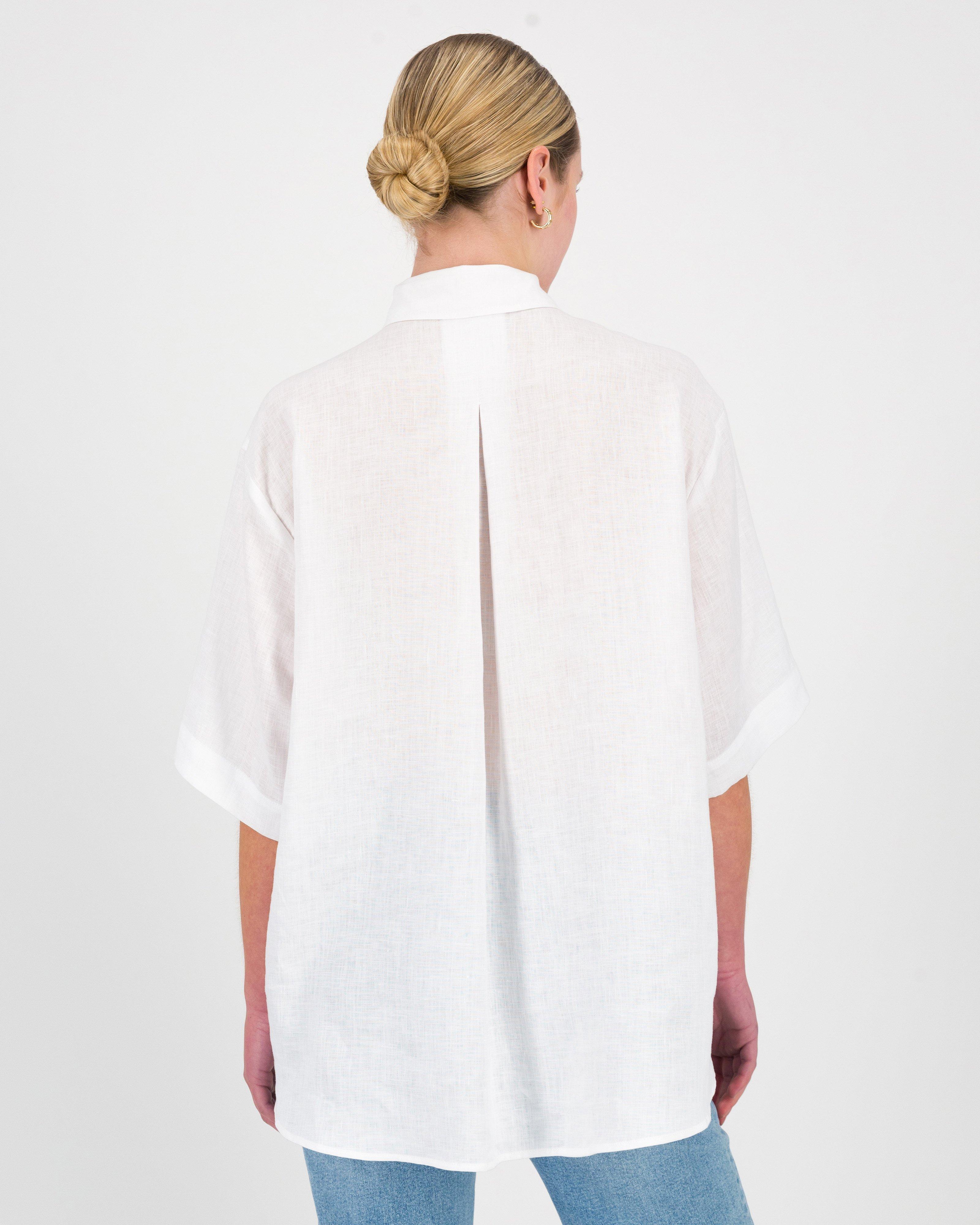 Scott Relaxed Shirt -  White