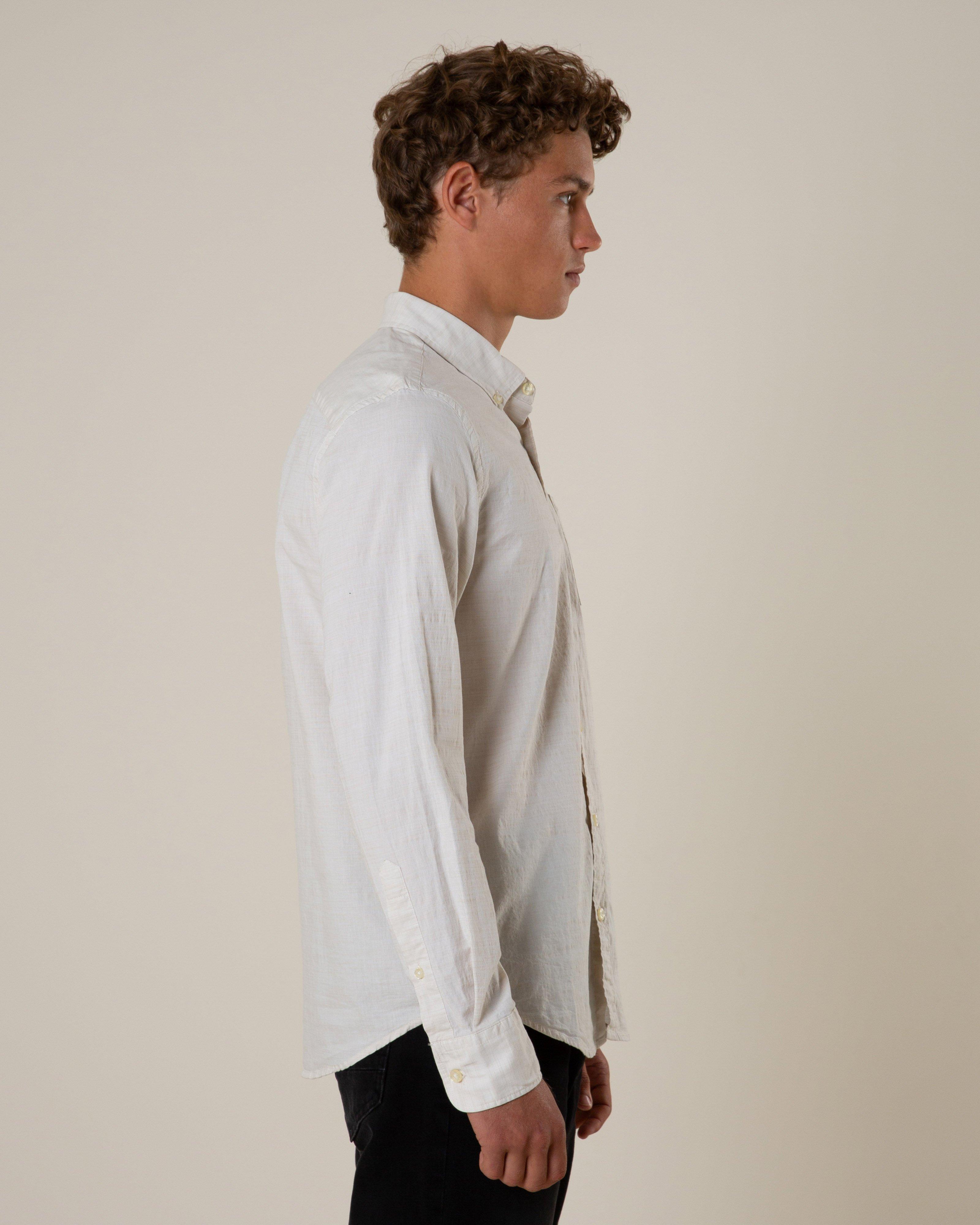 Old Khaki Men’s Tyler Textured Shirt -  Stone