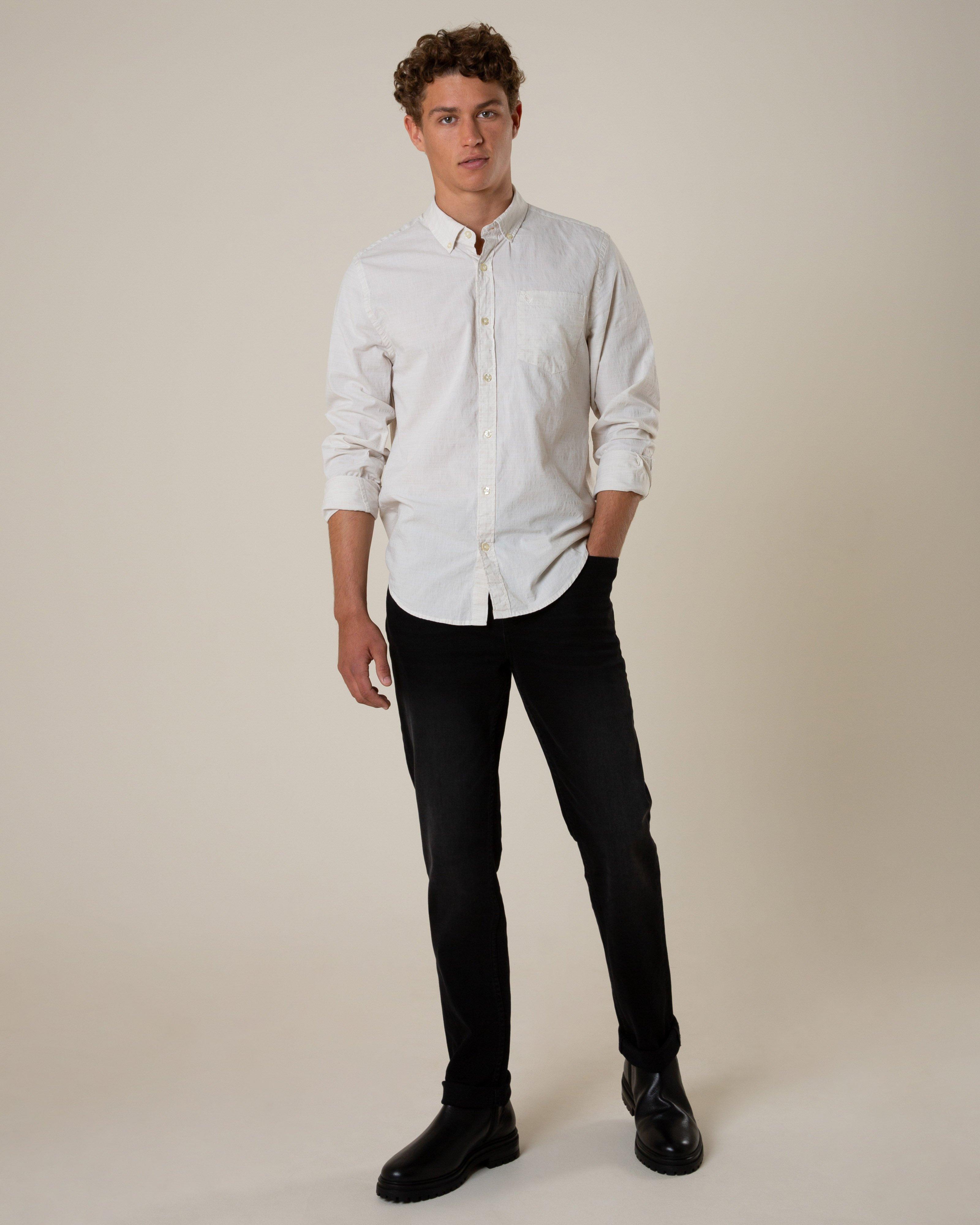 Old Khaki Men’s Tyler Textured Shirt -  Stone