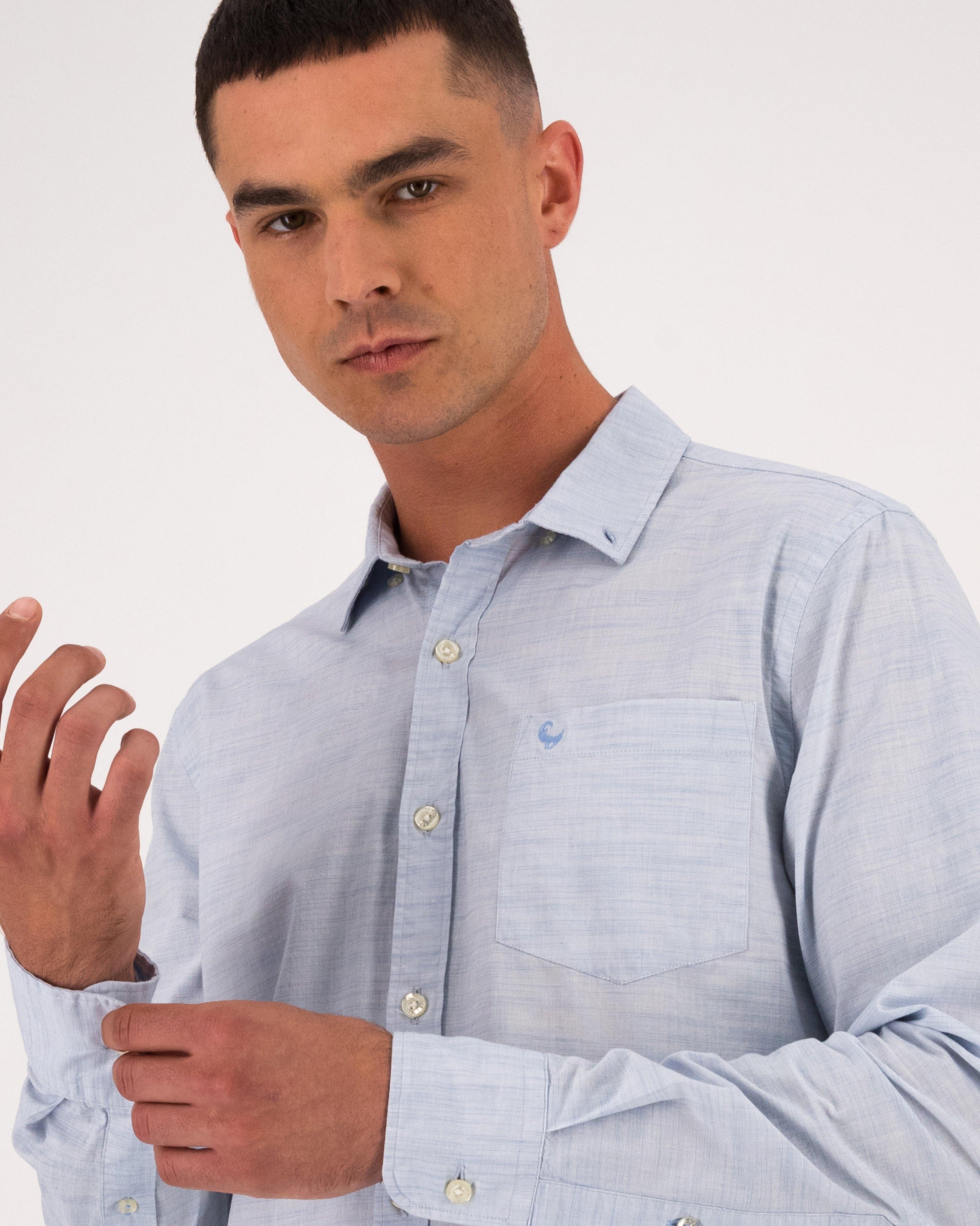 Old Khaki Men’s Tyler Textured Shirt -  Navy