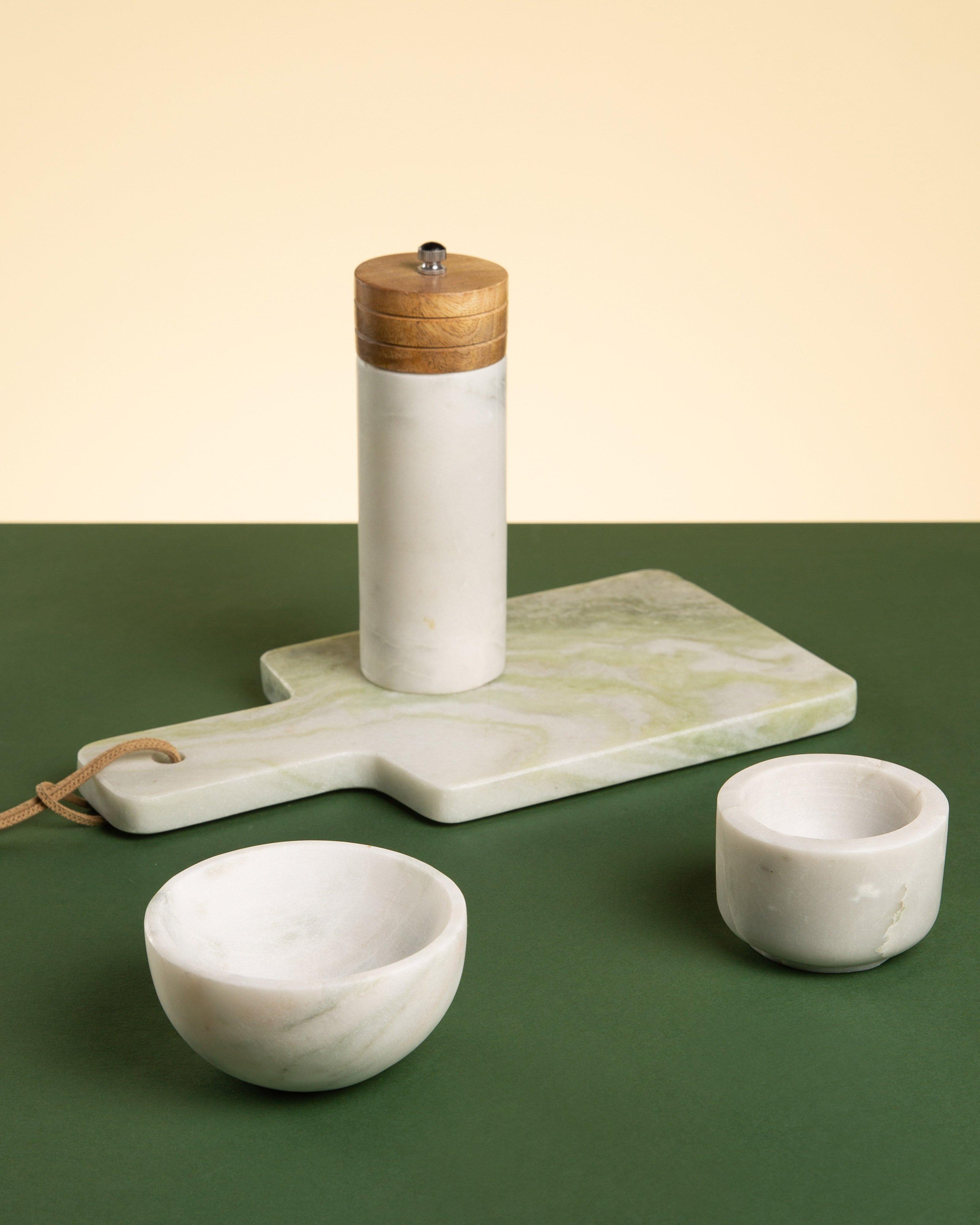 Paige Marble Tapas Bowl -  Green