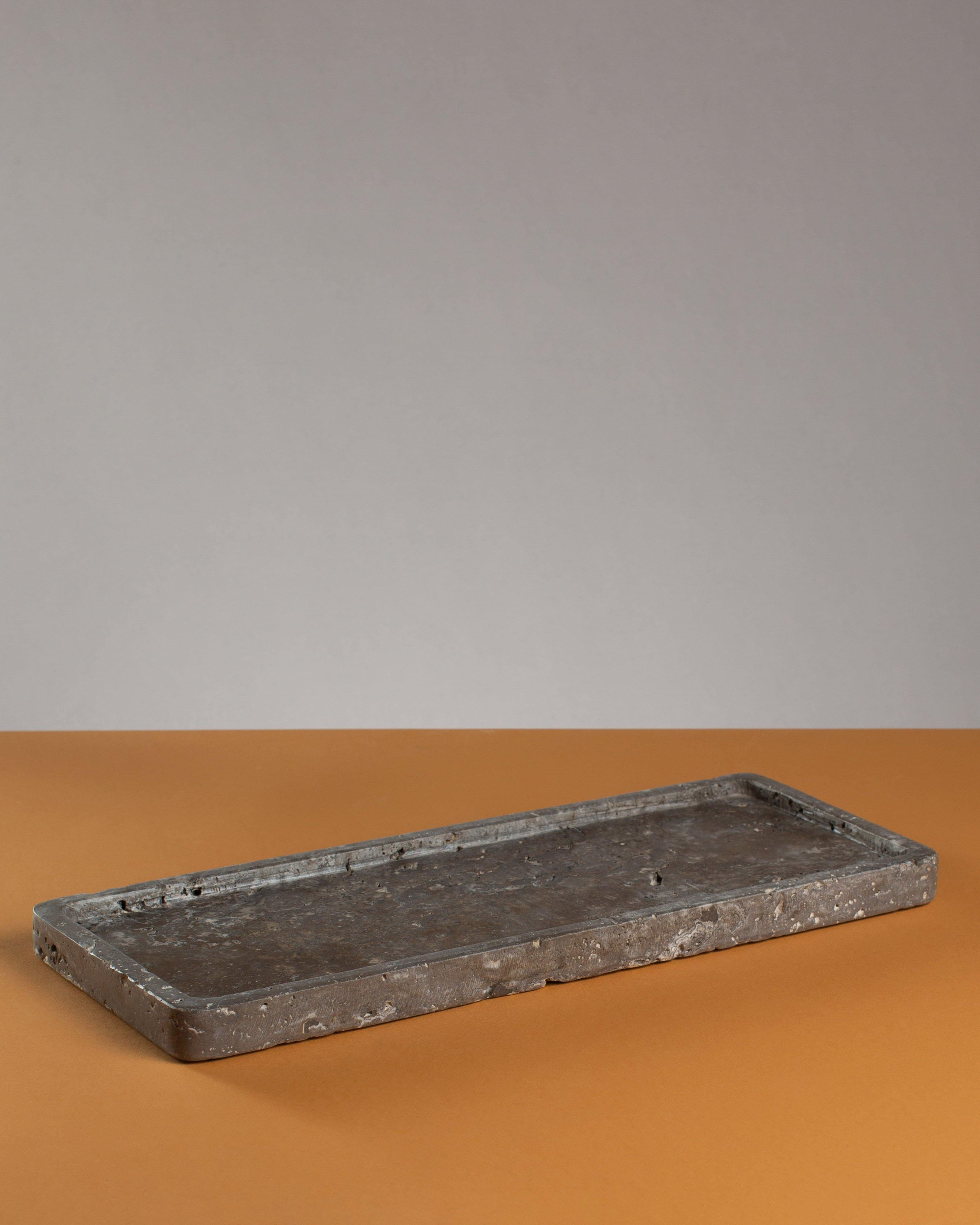 Travertine Tray -  Brown