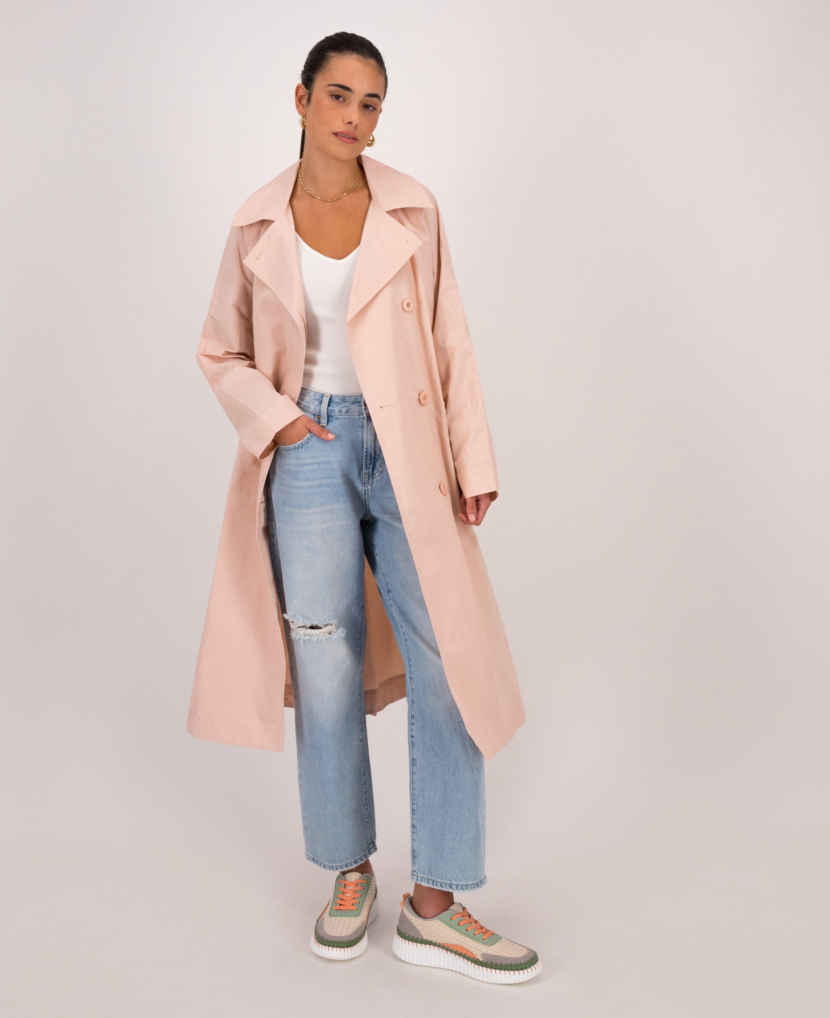 Tony Trench Coat -  Pink