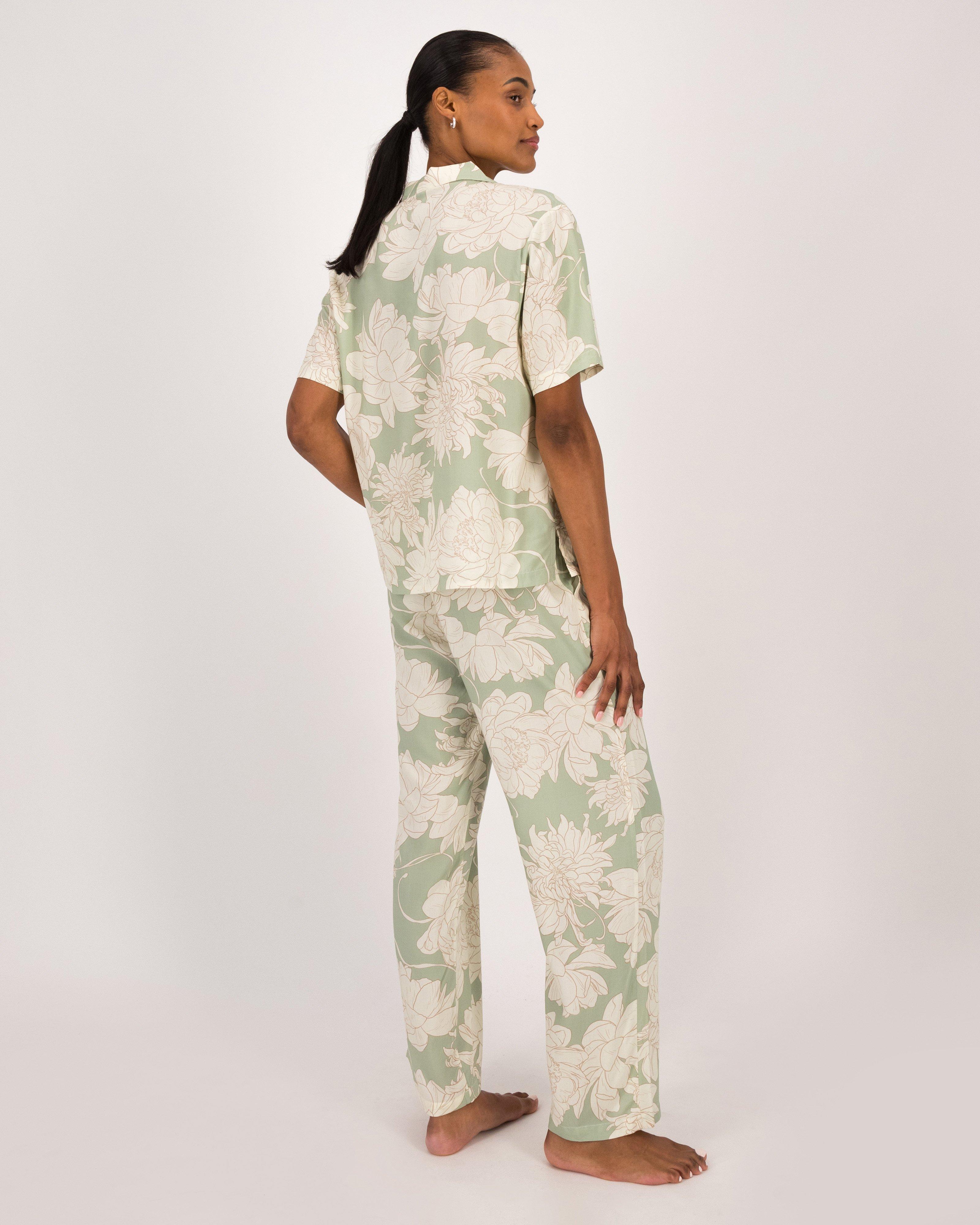 Rosie Sage Printed Sleep Set -  Sage
