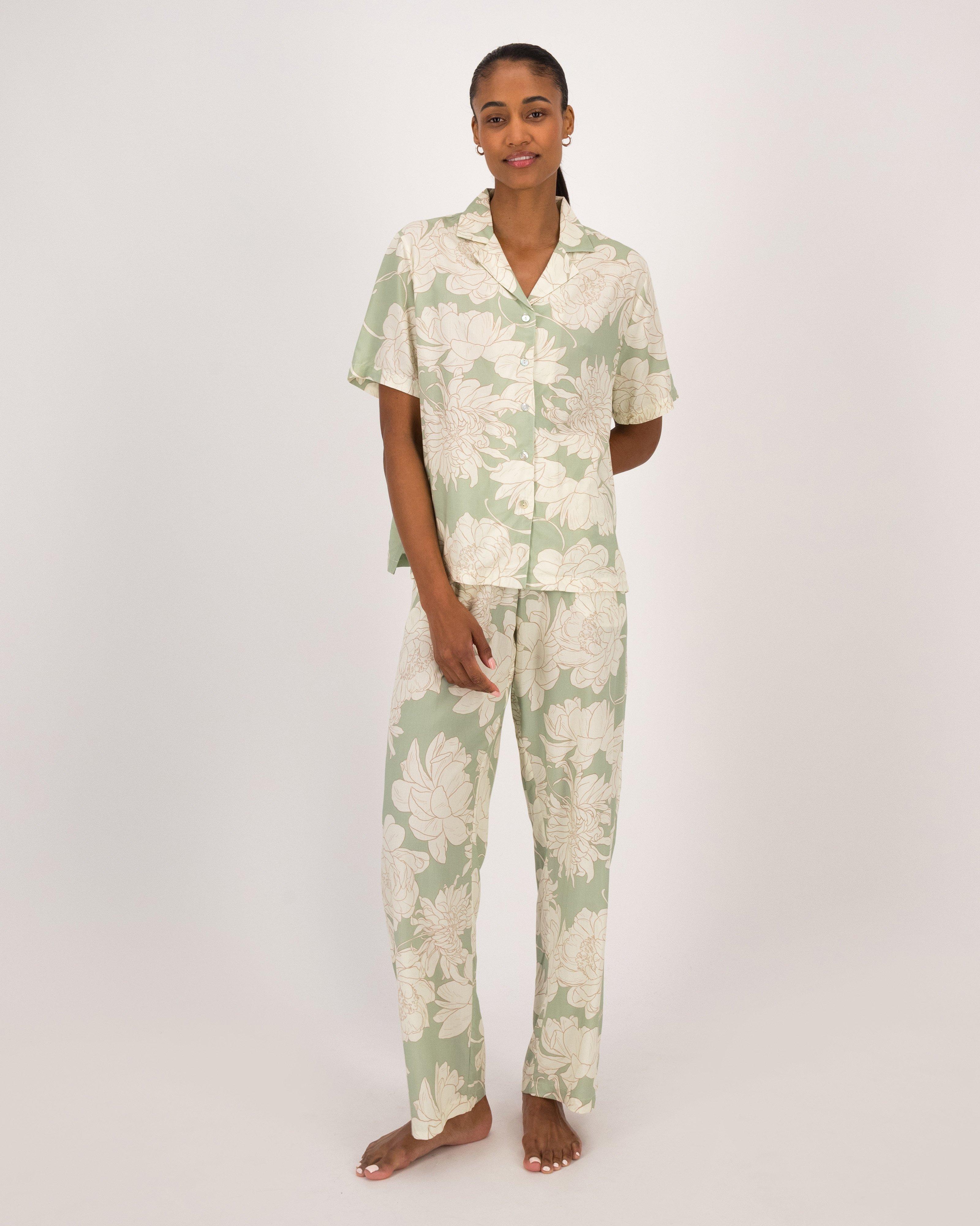 Rosie Sage Printed Sleep Set -  Sage