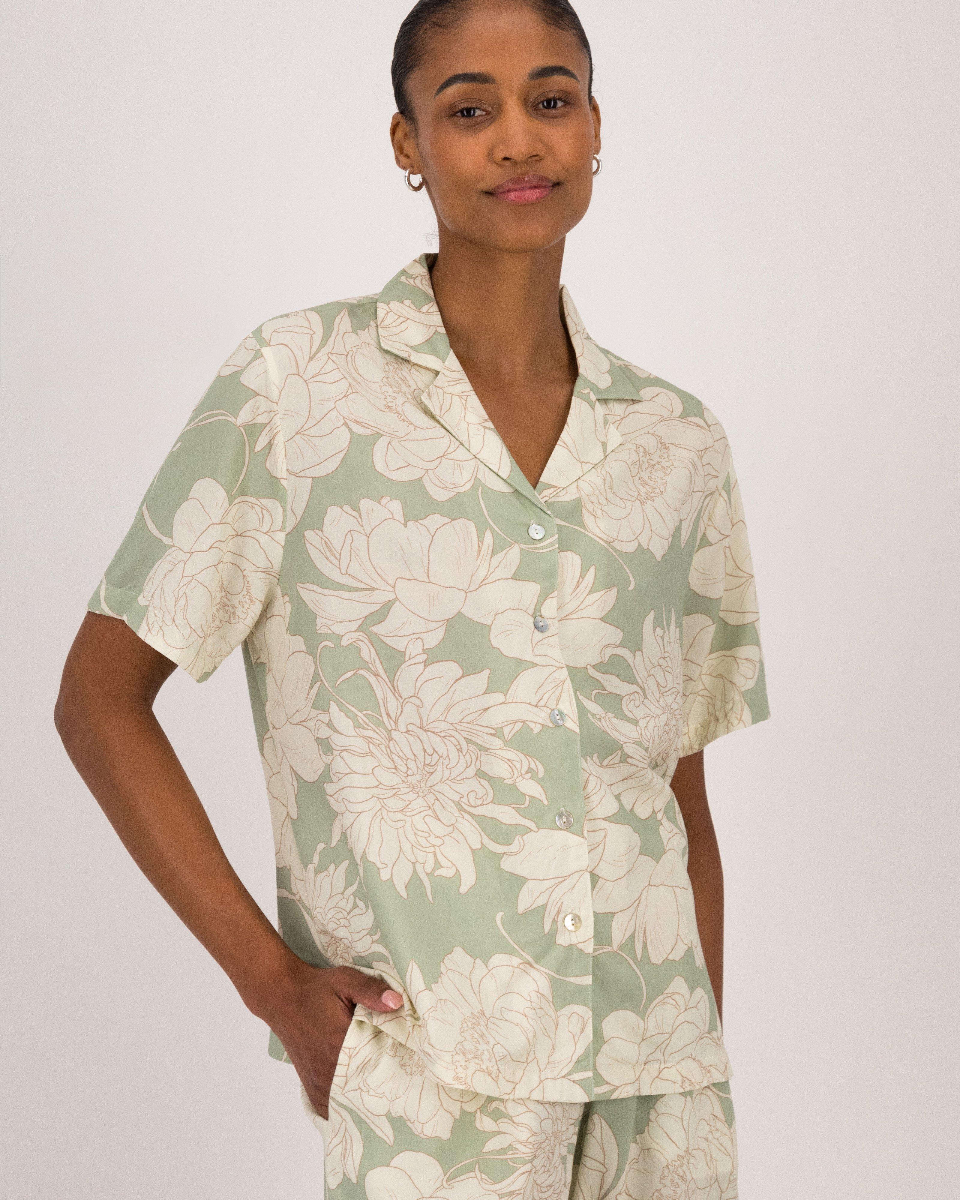 Rosie Sage Printed Sleep Set -  Sage