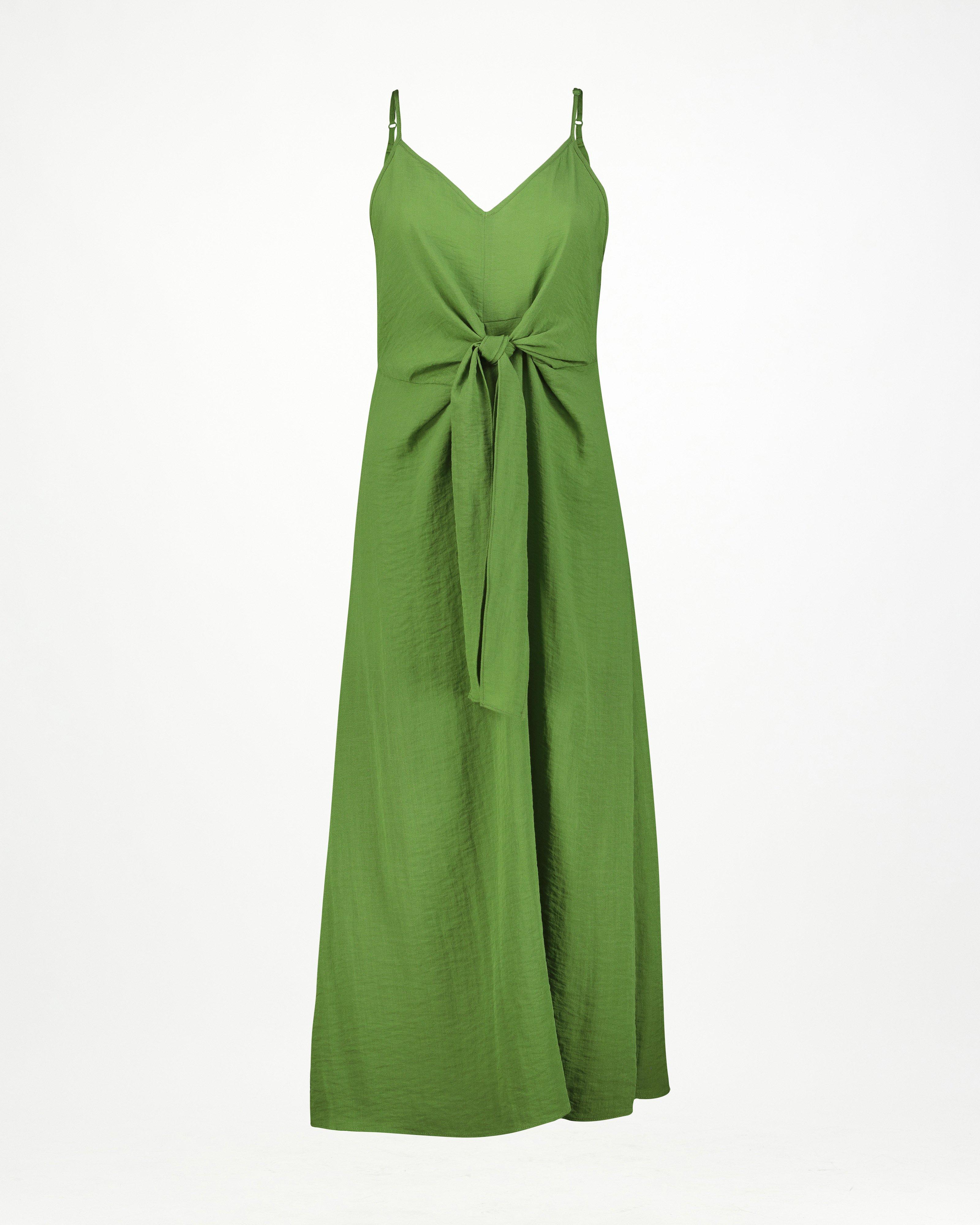 Lorena Tie Dress -  Green