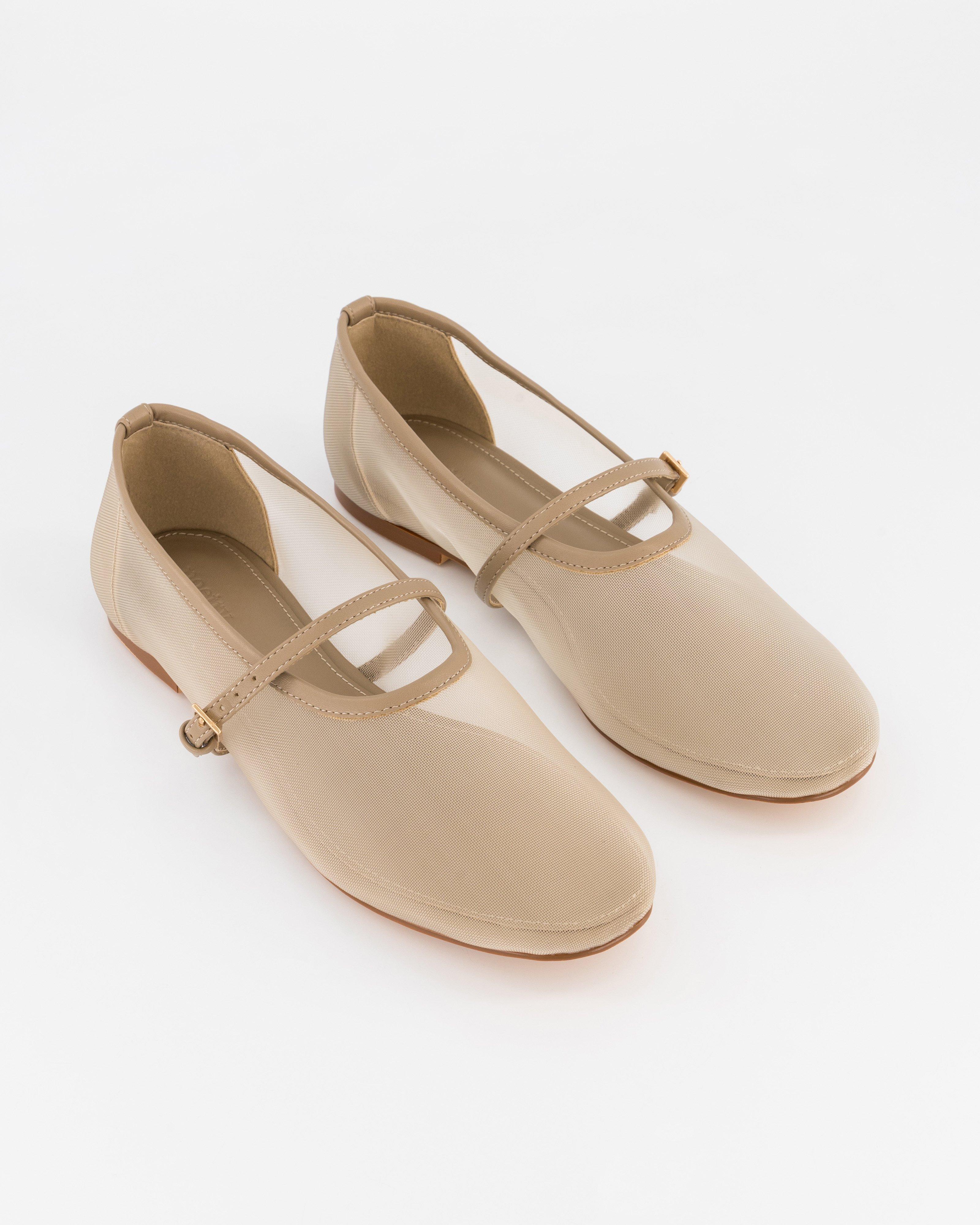 Vonda Mesh Ballet Pump -  Nude