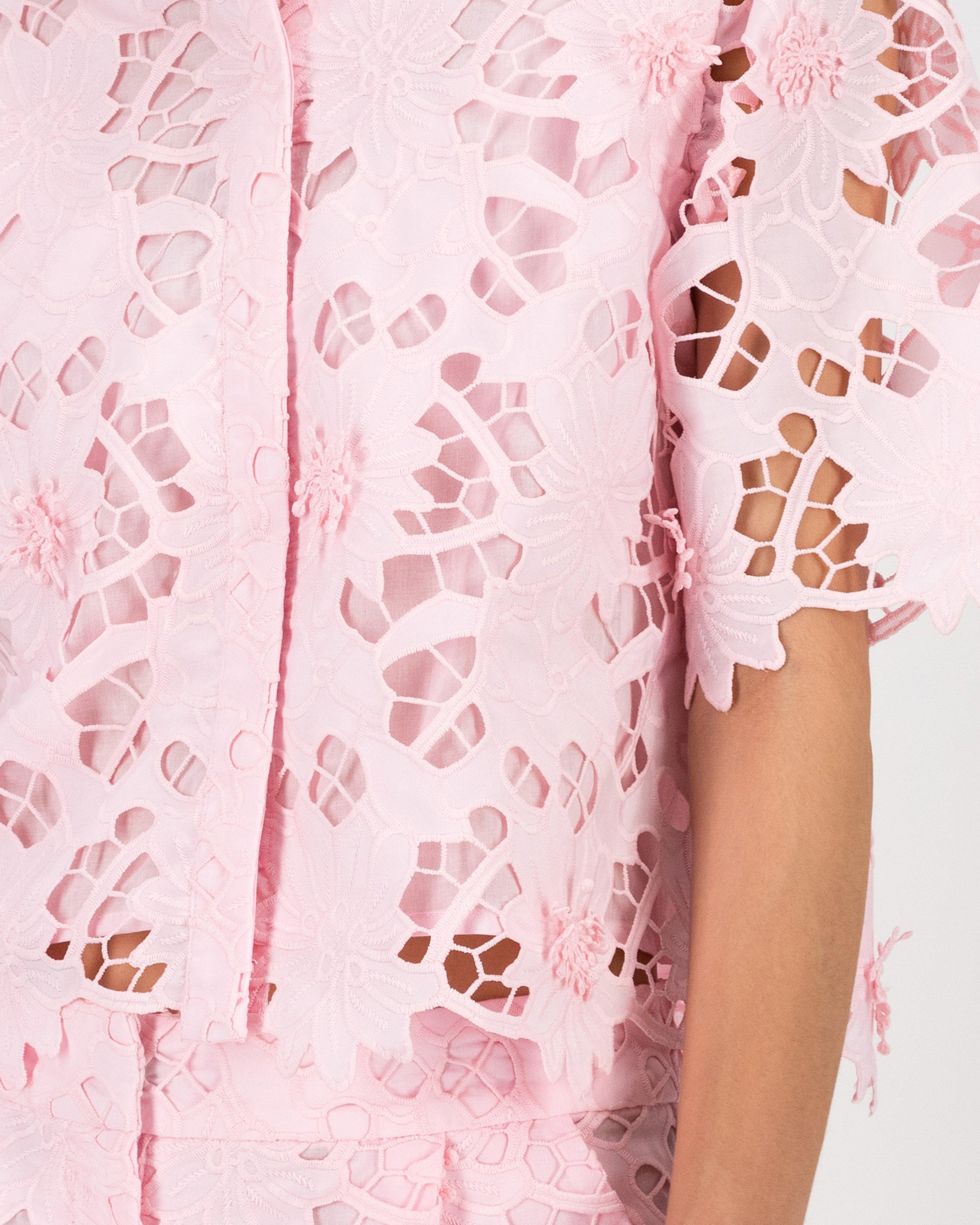 Jordan Lace Shirt -  Pink