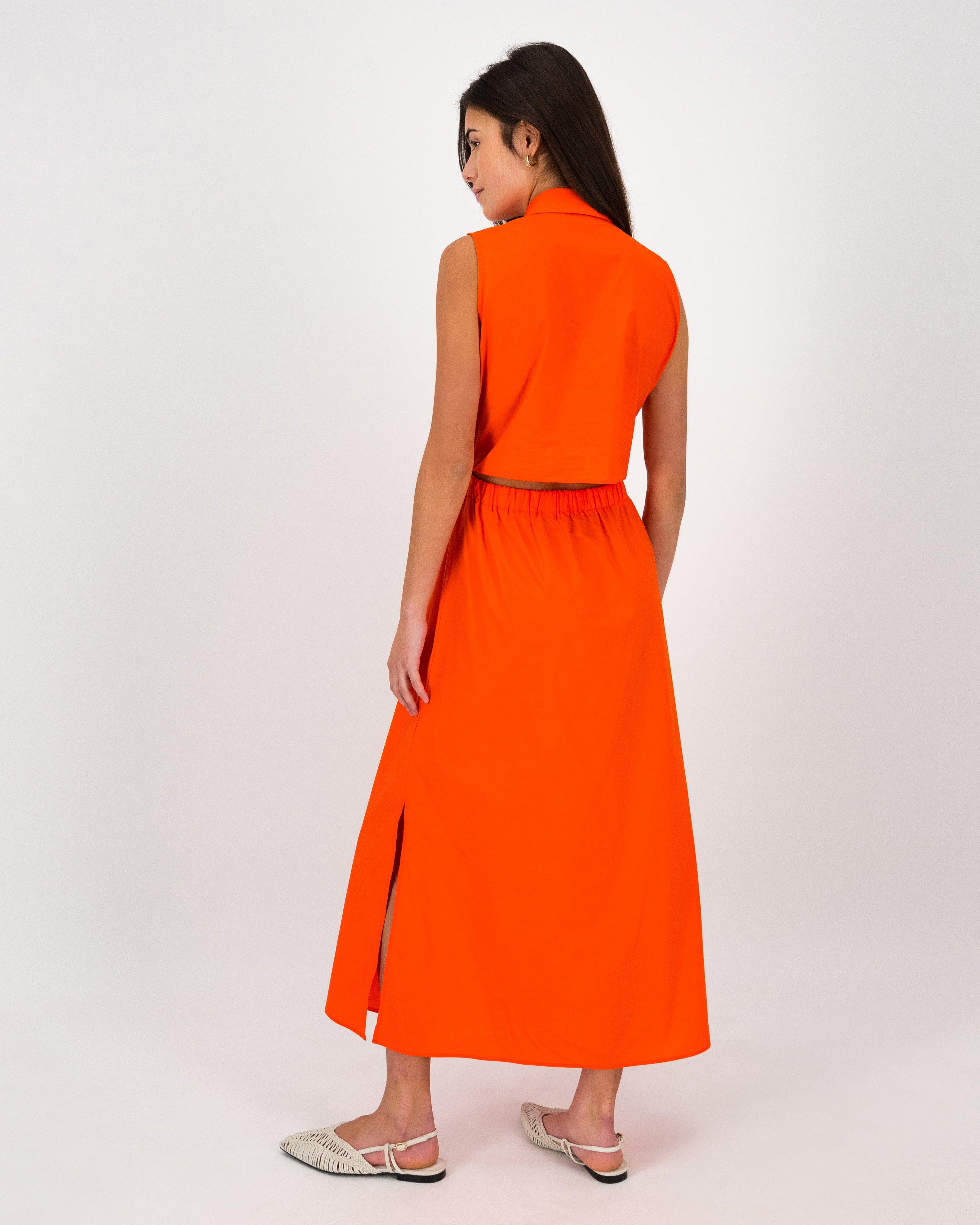 Dolley Shirt Dress -  Orange
