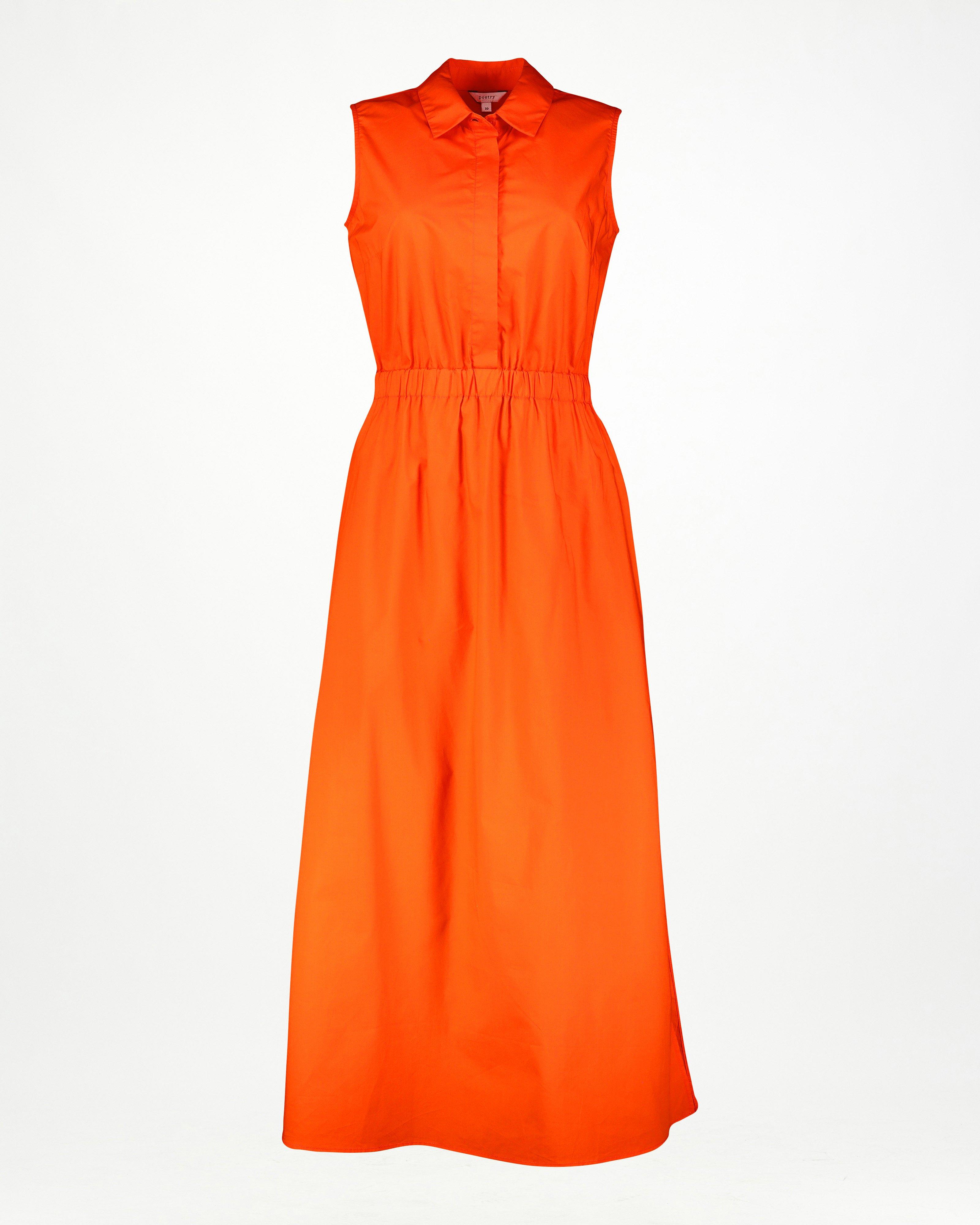 Dolley Shirt Dress -  Orange