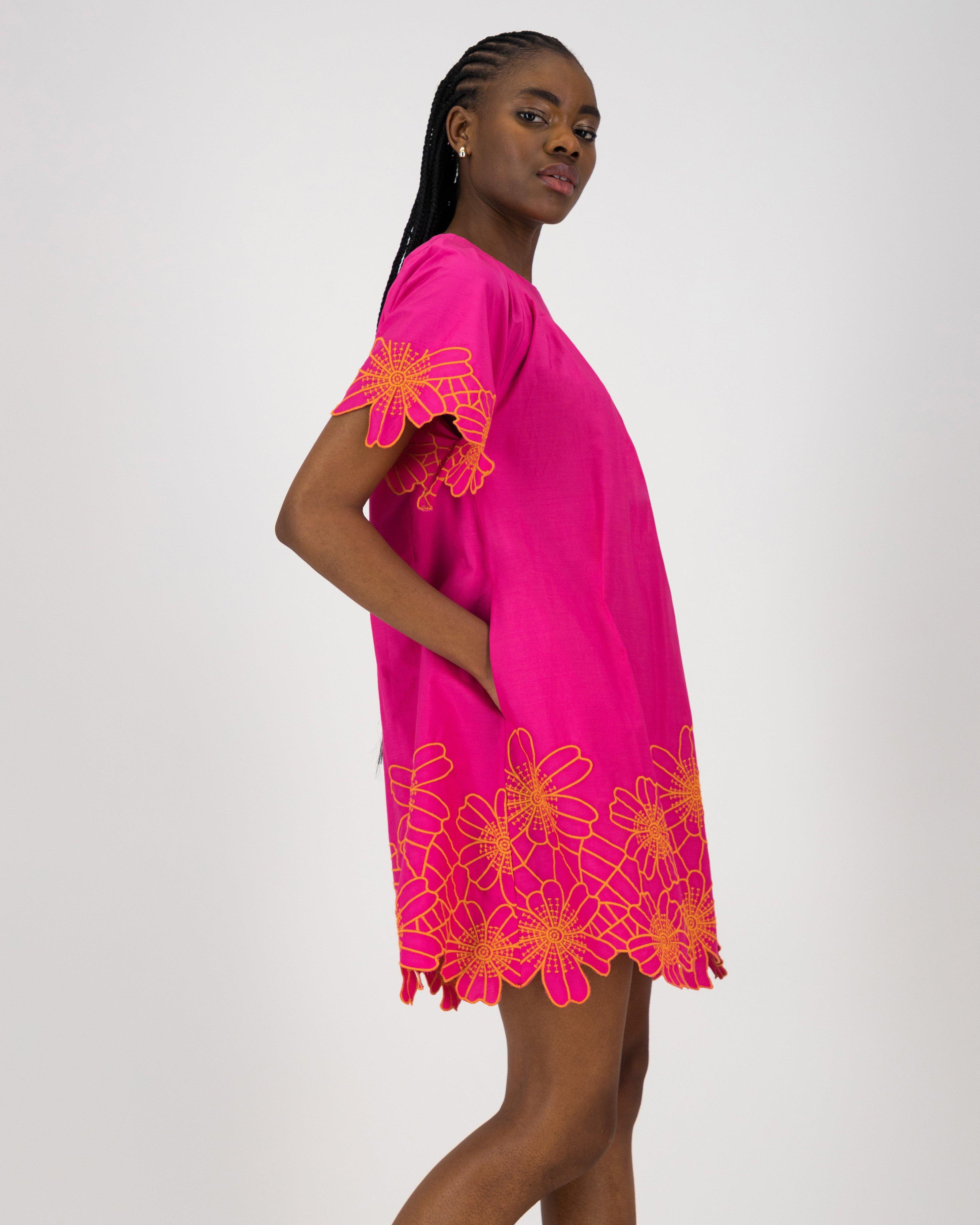 Penn Cotton Dress -  Pink