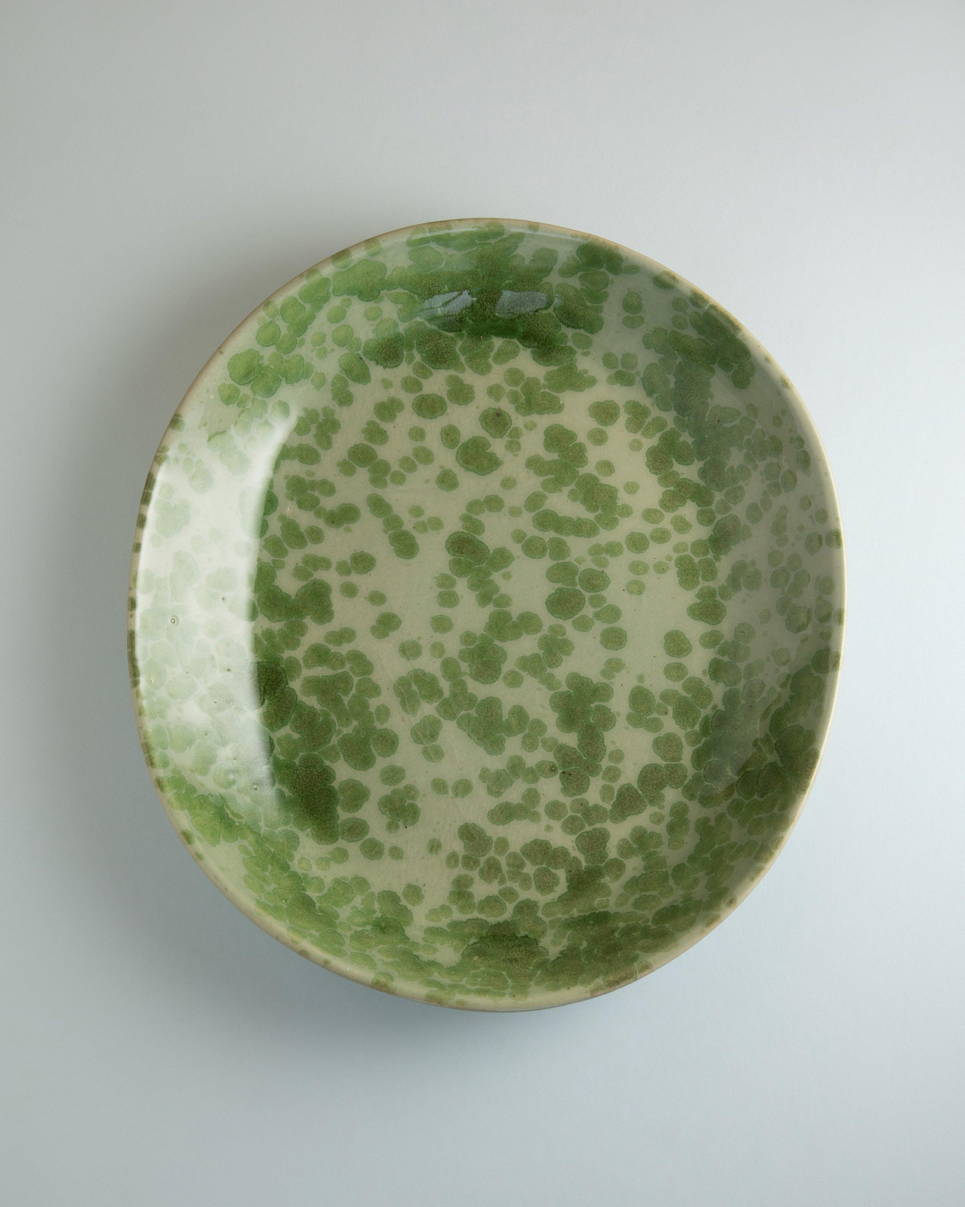 Splatter Large Platter -  Green