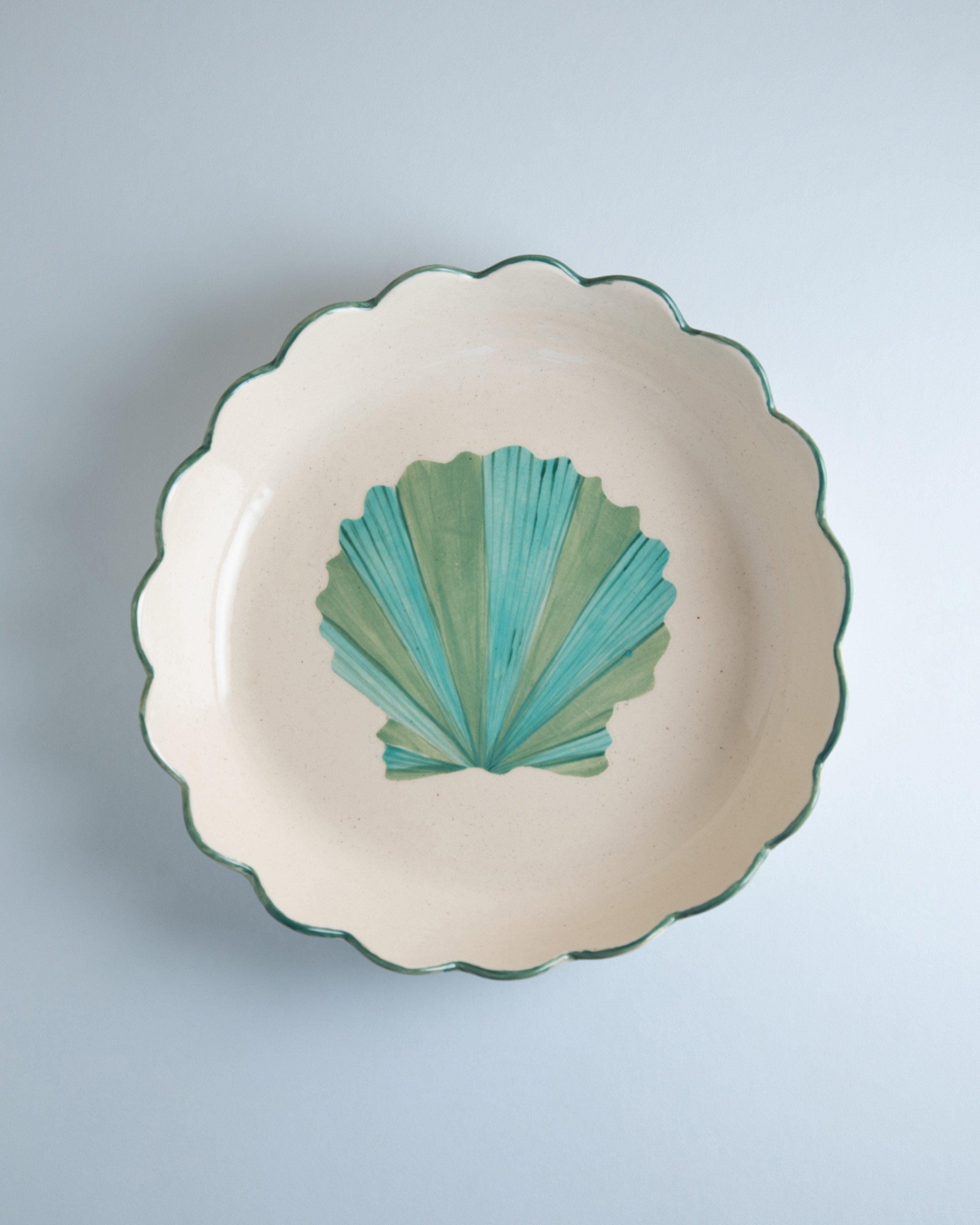 Shell Small Scallop Serving Bowl -  Milk