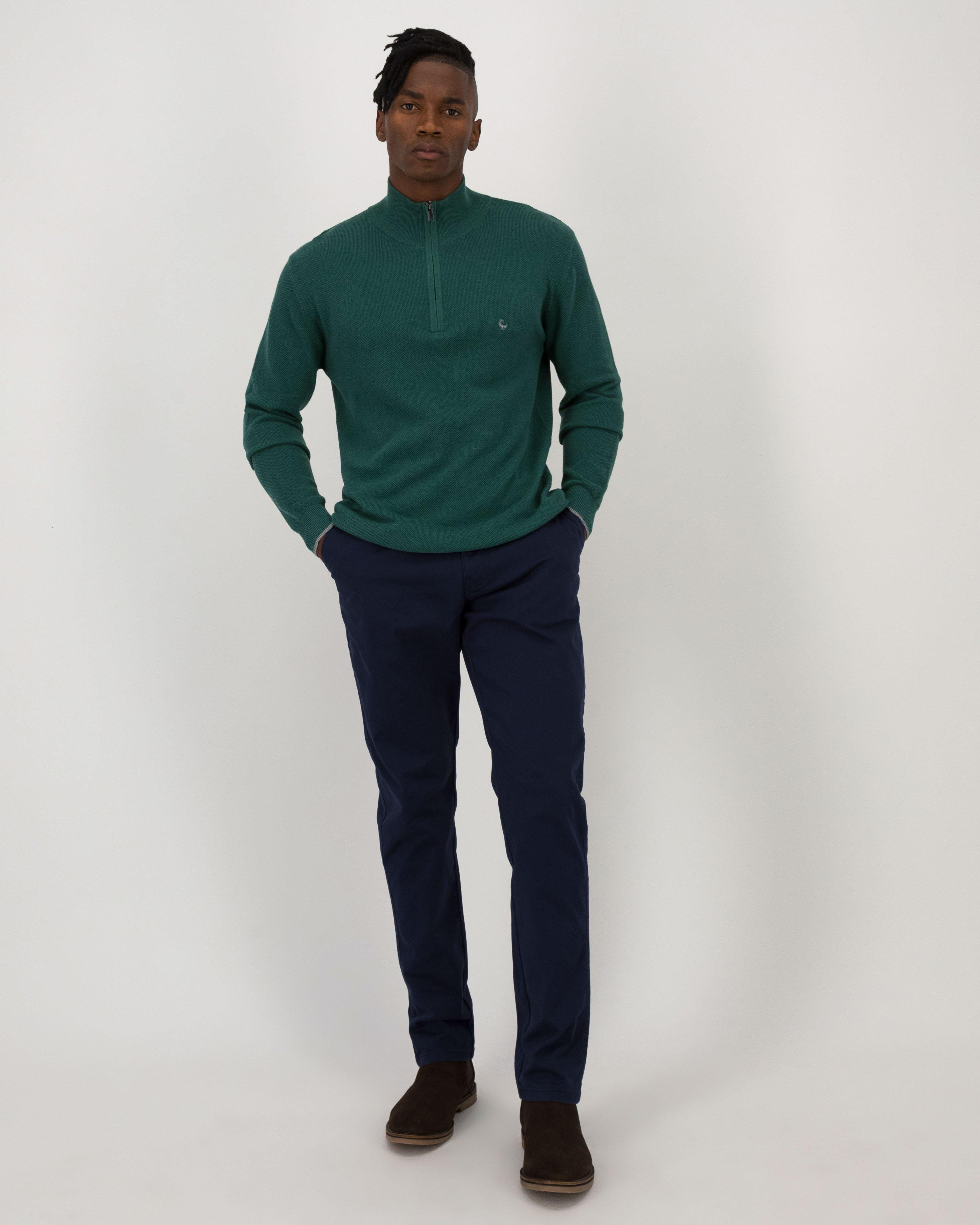 Men's Zane Quarter Zip Knit | Old Khaki