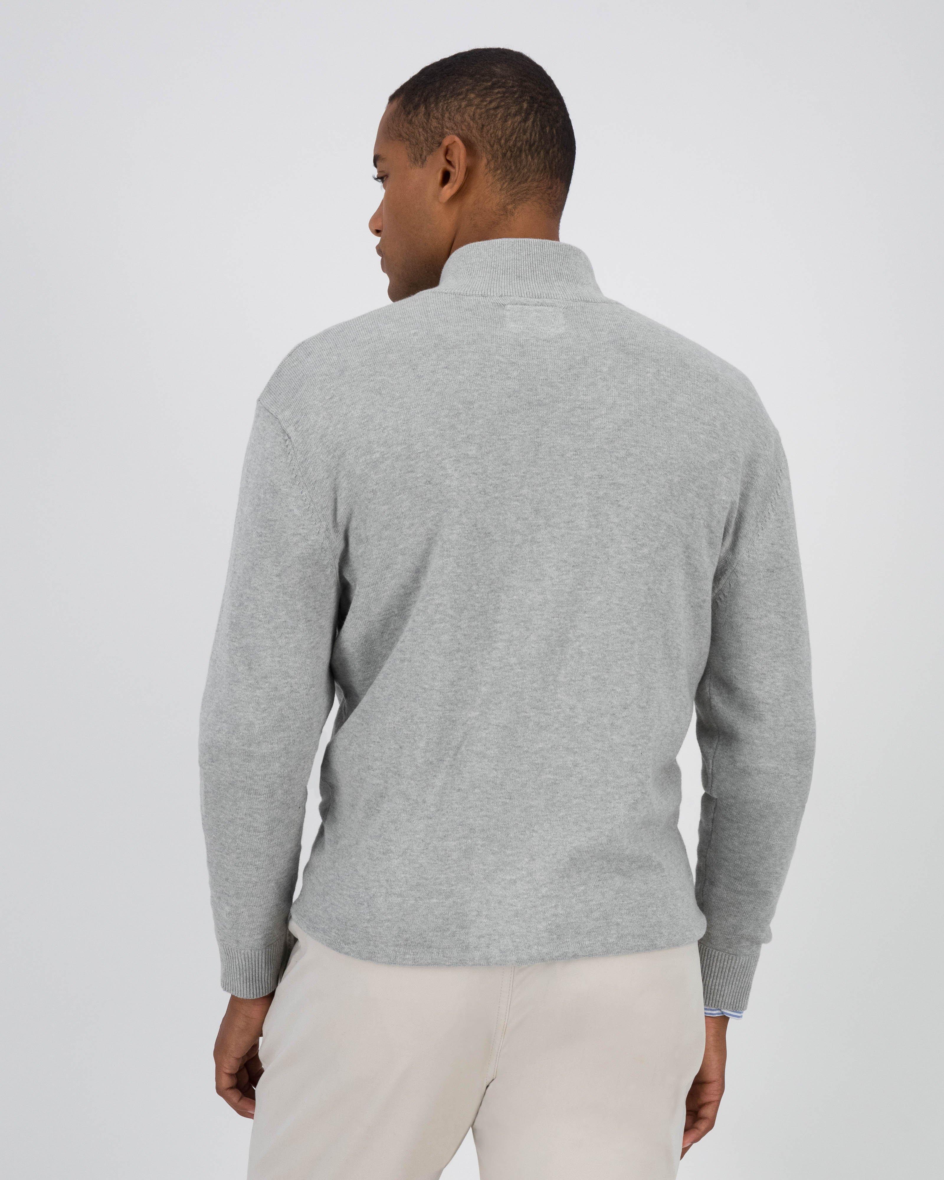 Men's Zandile Zip Through Knit -  Grey