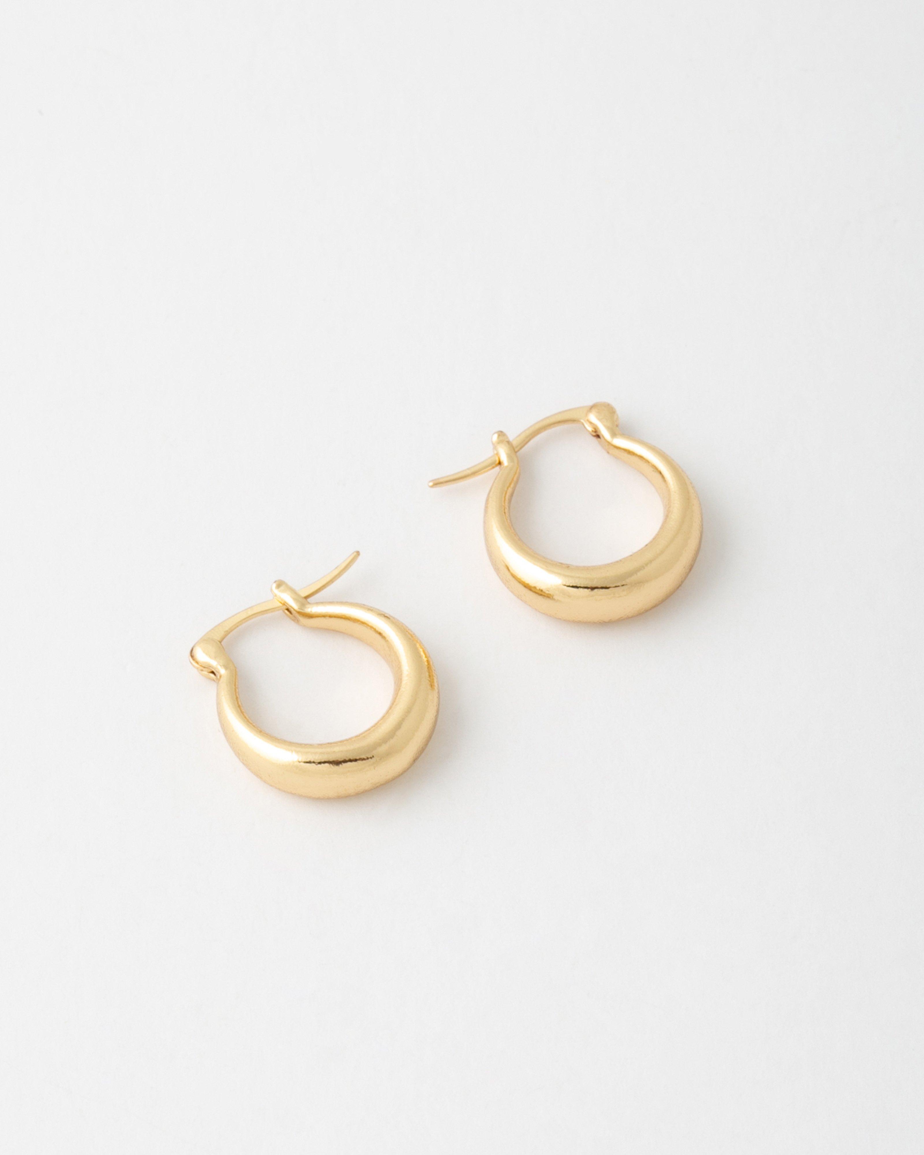 Scoop Hoop Mid Earrings -  Gold